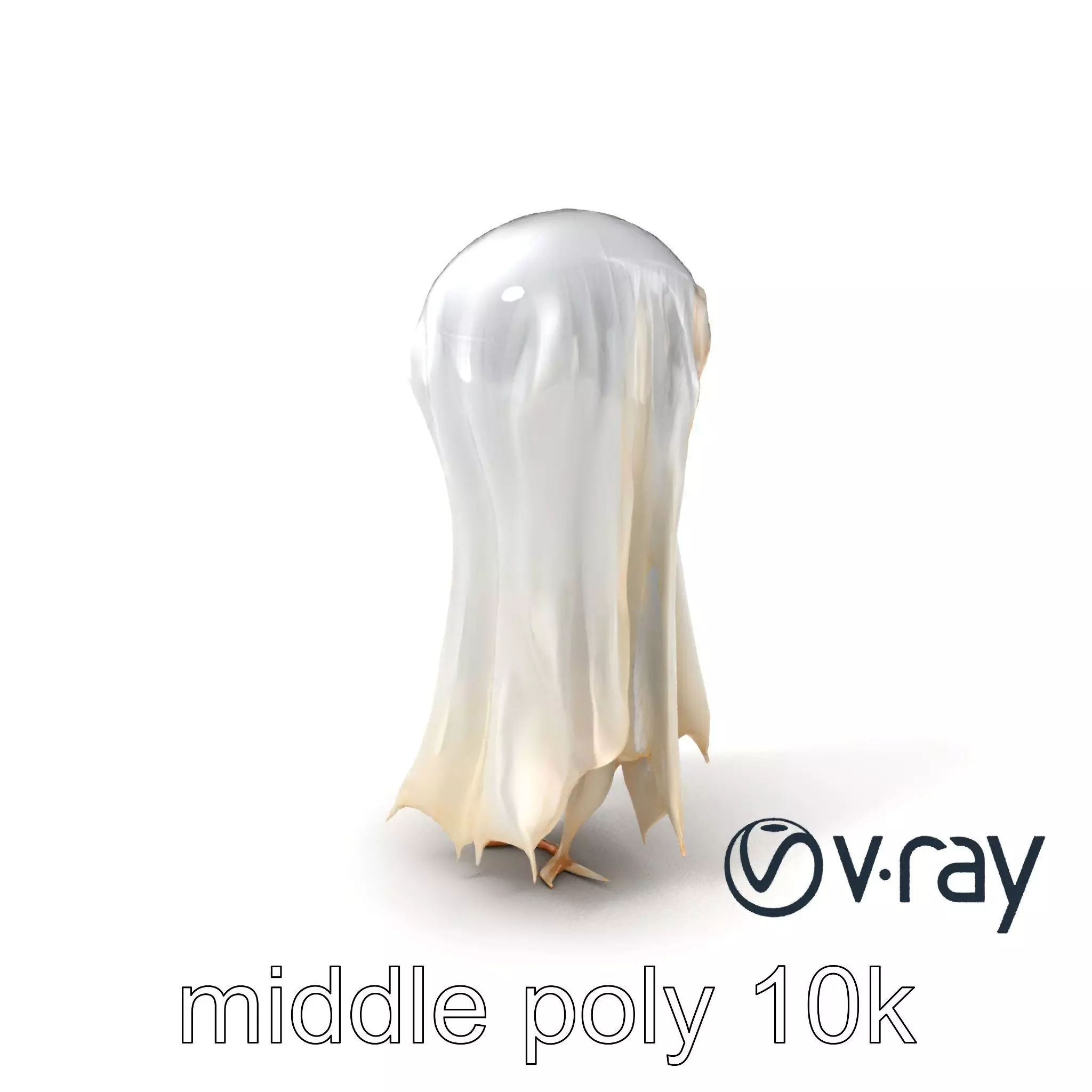 Translucent Ghost Tattered Appearance model pack Low-poly 3D model_0