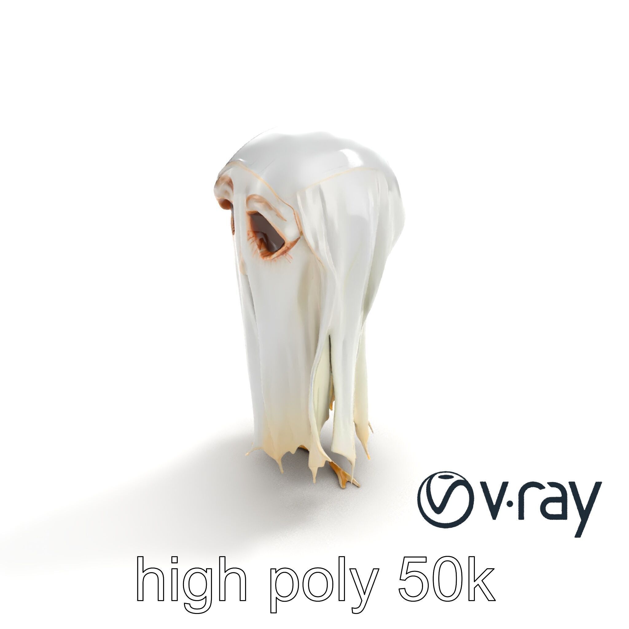 Translucent Ghost Tattered Appearance model pack Low-poly 3D model_24