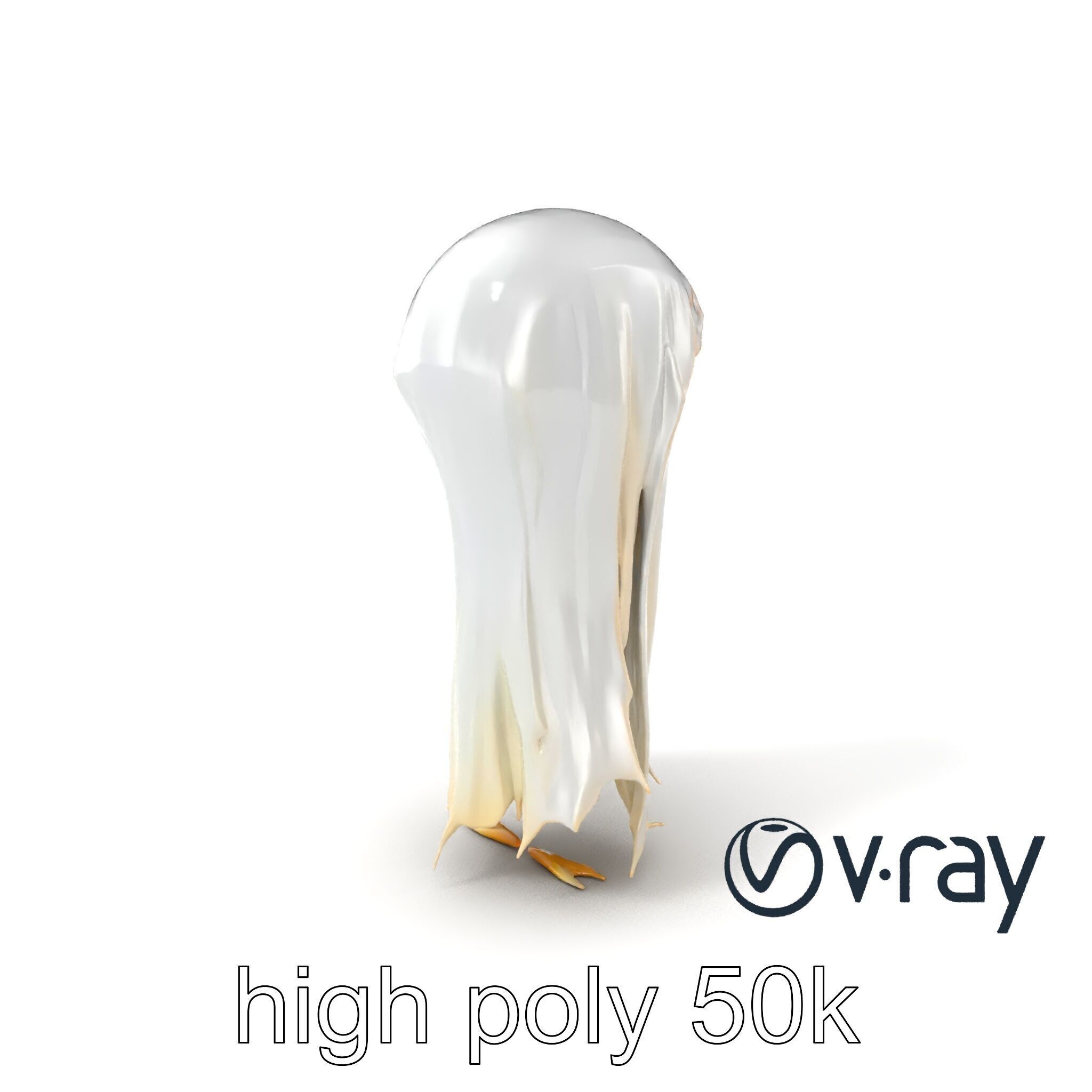 Translucent Ghost Tattered Appearance model pack Low-poly 3D model_6