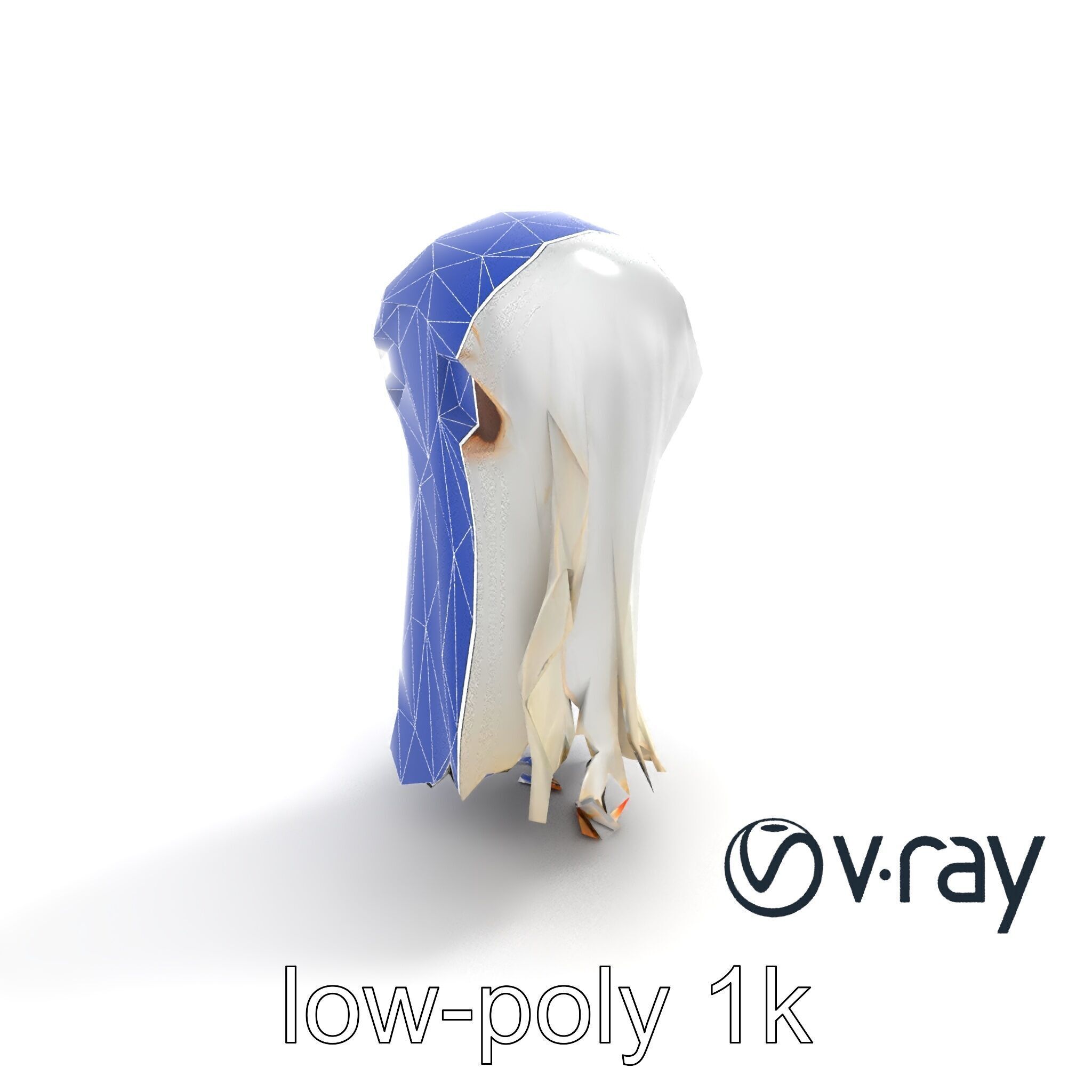 Translucent Ghost Tattered Appearance model pack Low-poly 3D model_25