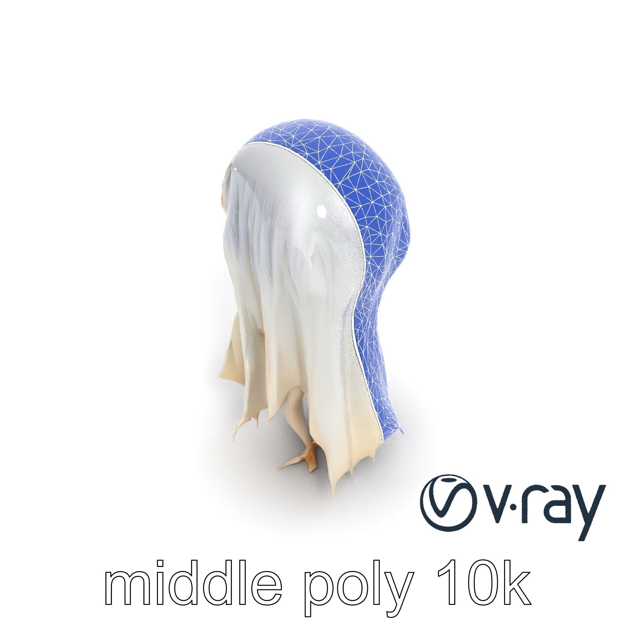 Translucent Ghost Tattered Appearance model pack Low-poly 3D model_23