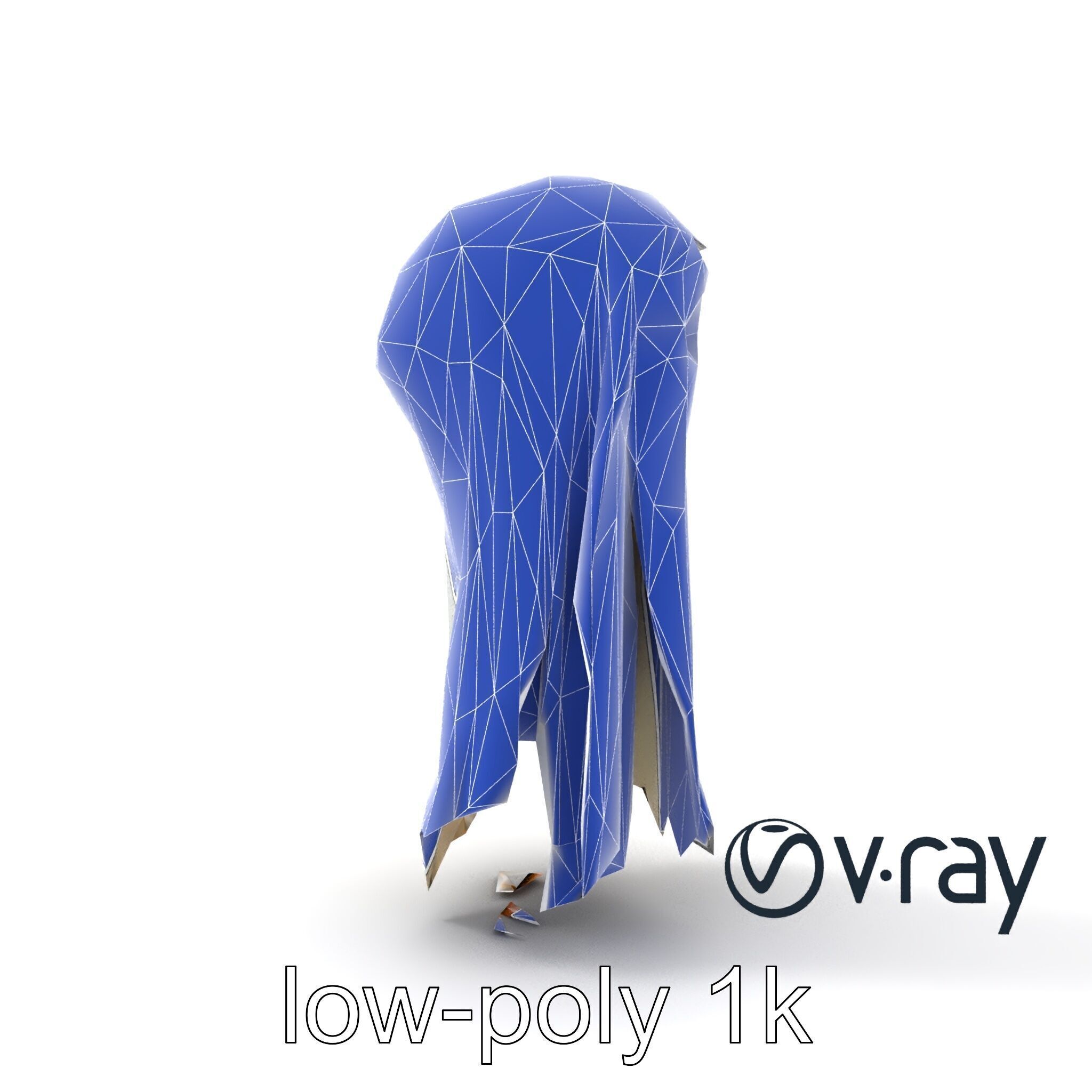 Translucent Ghost Tattered Appearance model pack Low-poly 3D model_18