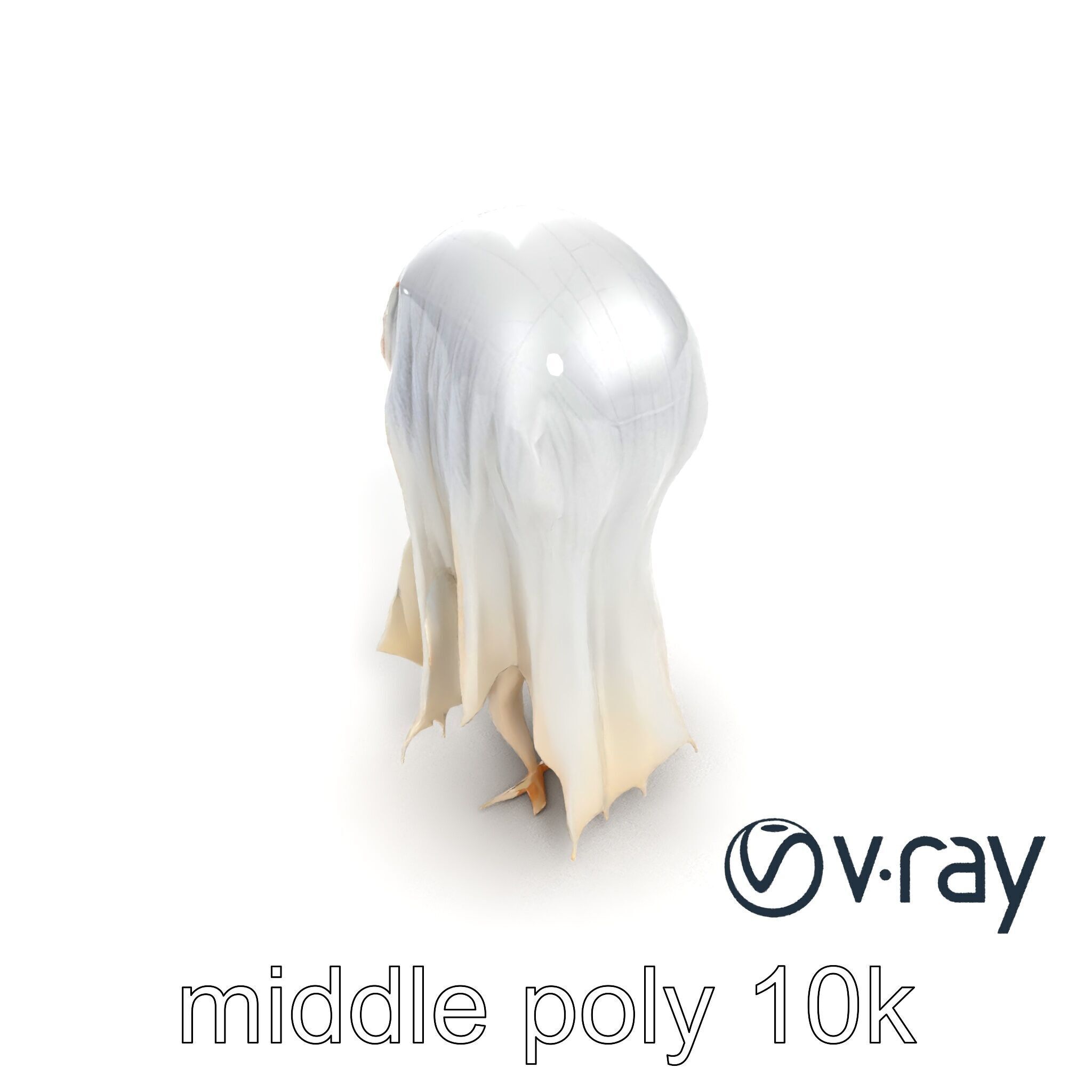 Translucent Ghost Tattered Appearance model pack Low-poly 3D model_13