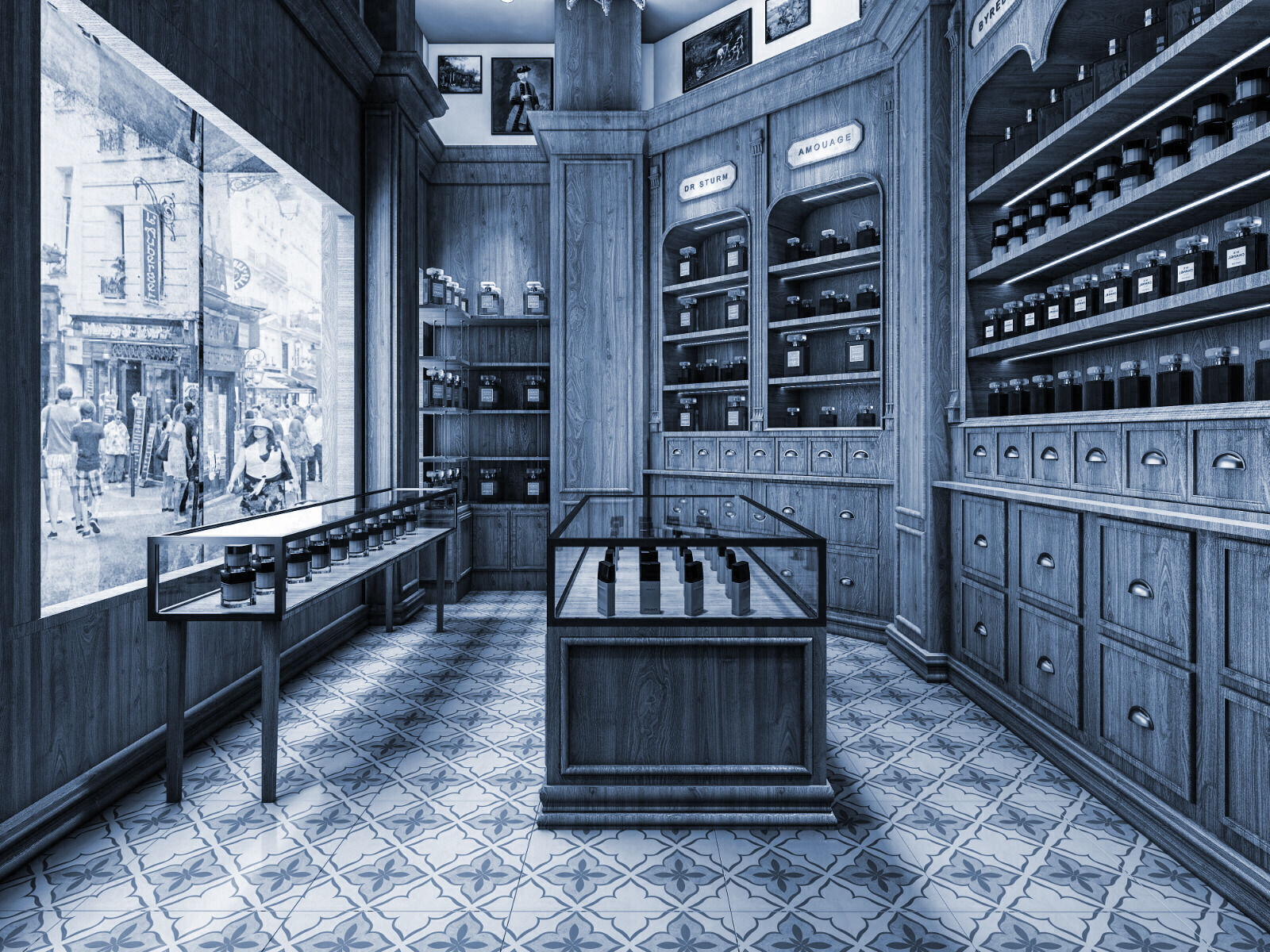 Perfume -  Chocolate Store interior design 3Ds Max Vray  3D model_4