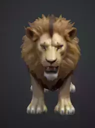  Majestic Game Ready Lion 3D Model Realistic And Rigged