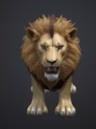 Majestic Game Ready Lion 3D Model Realistic And Rigged 3D model_0