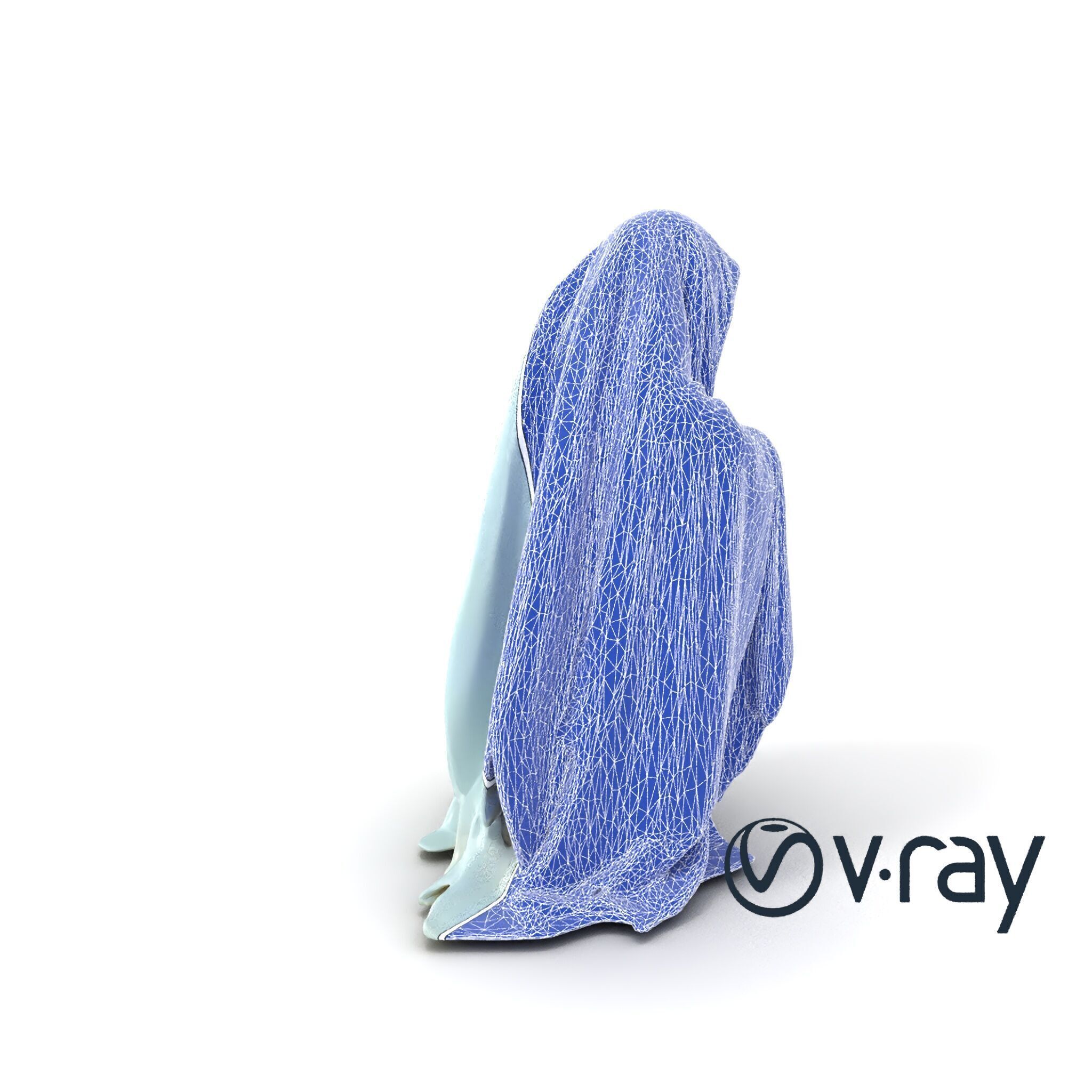 Ethereal Ghost with Flowing Sheet model pack Low-poly 3D model_9