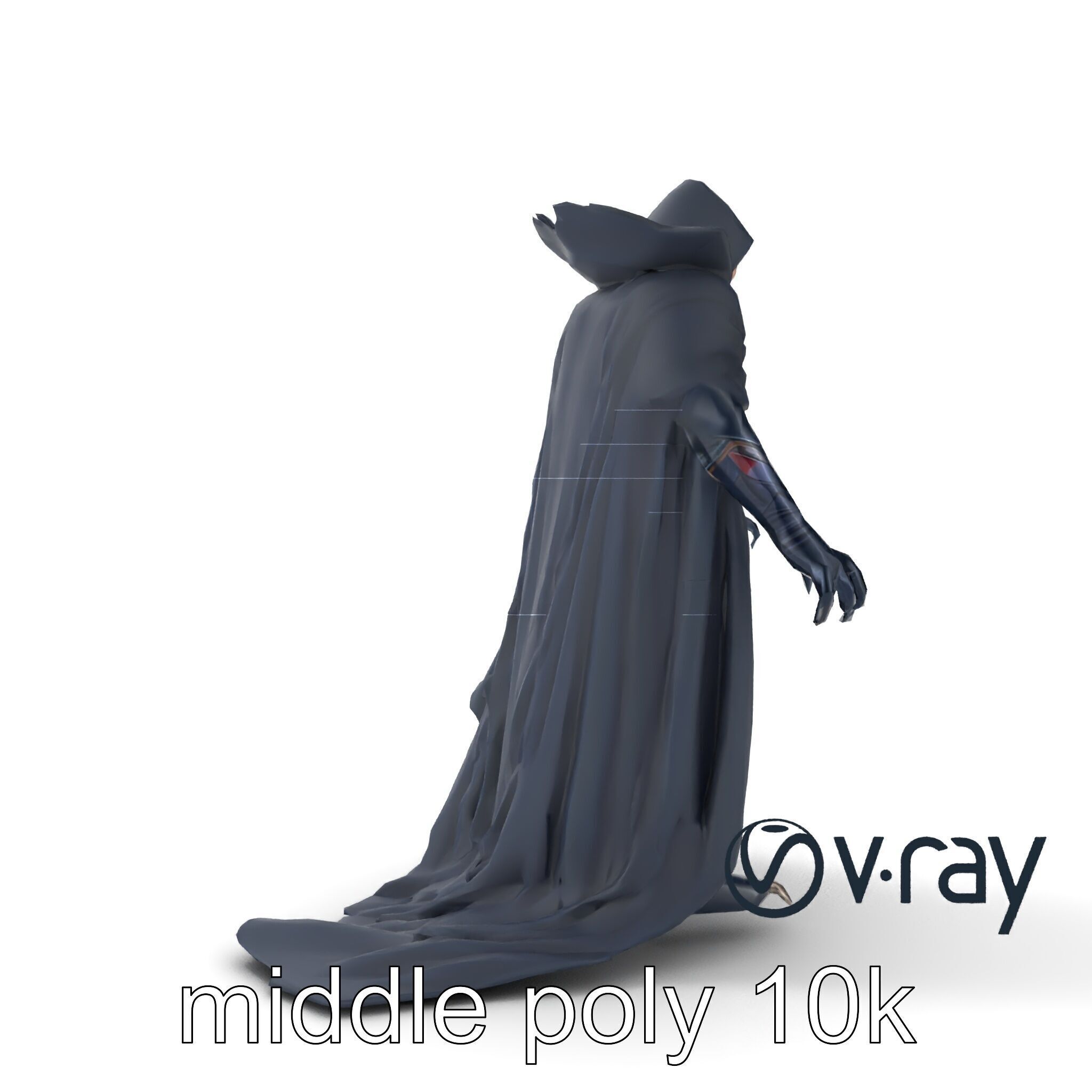 Menacing Vampire Character Model Pack Low-poly 3D model_12