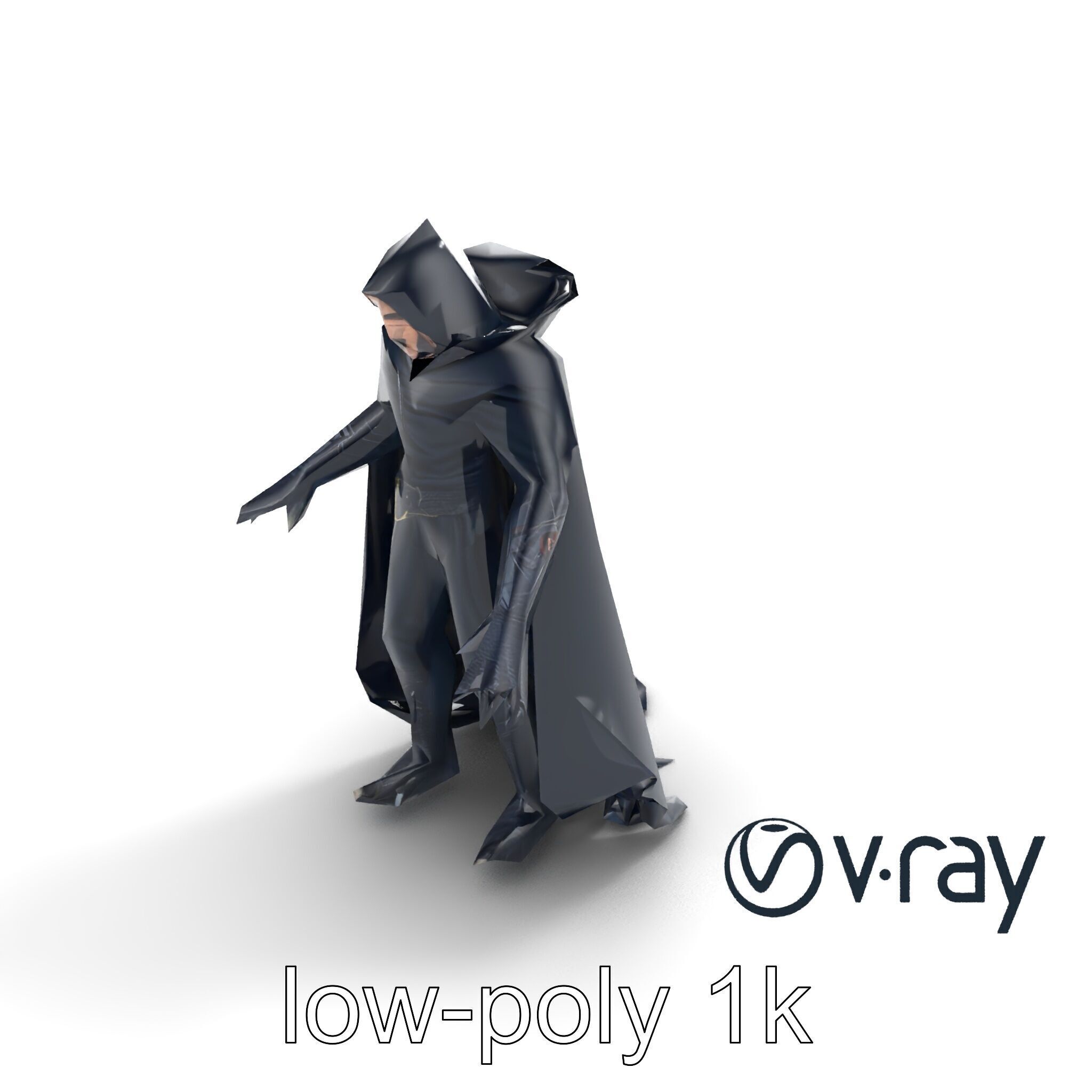 Menacing Vampire Character Model Pack Low-poly 3D model_8