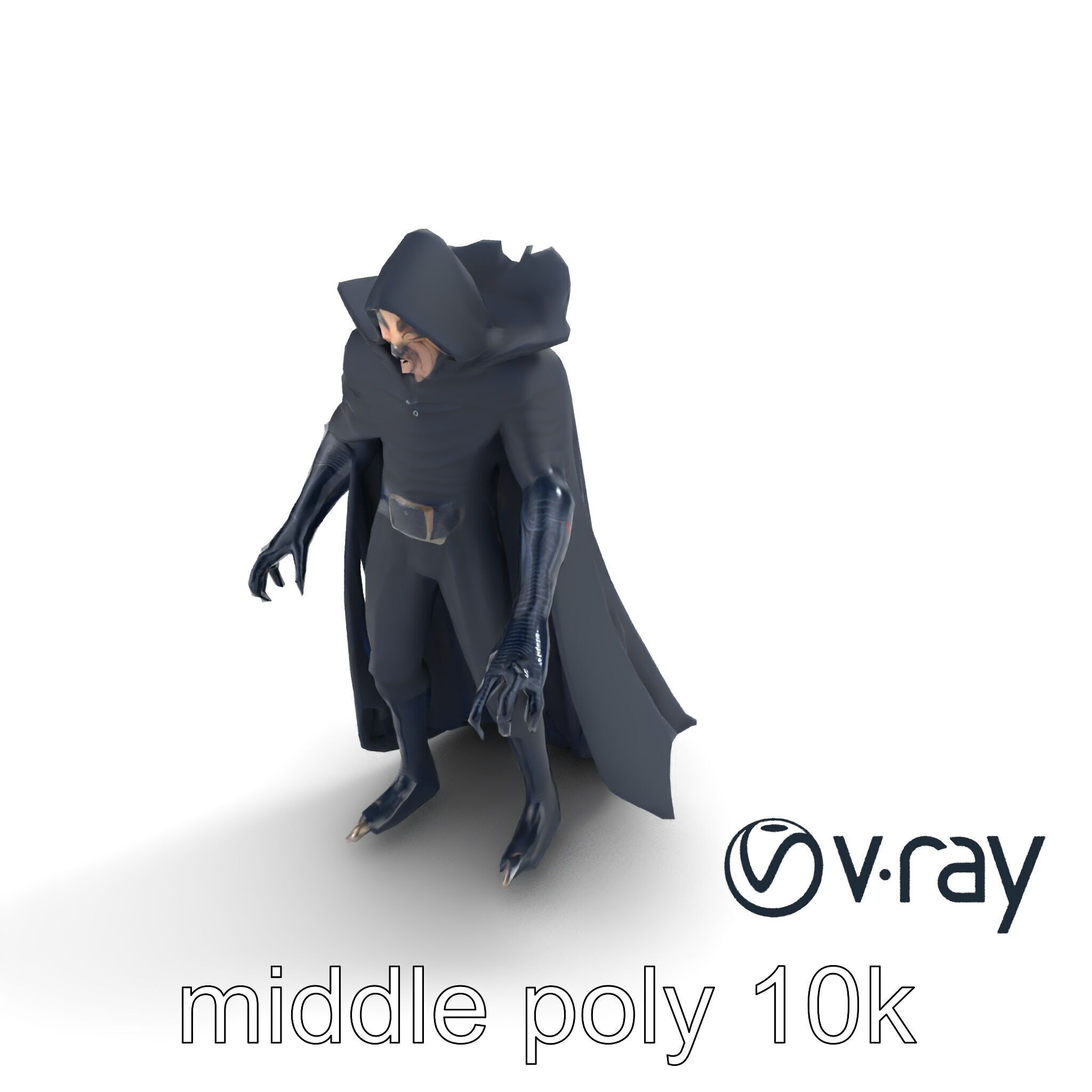 Menacing Vampire Character Model Pack Low-poly 3D model_7
