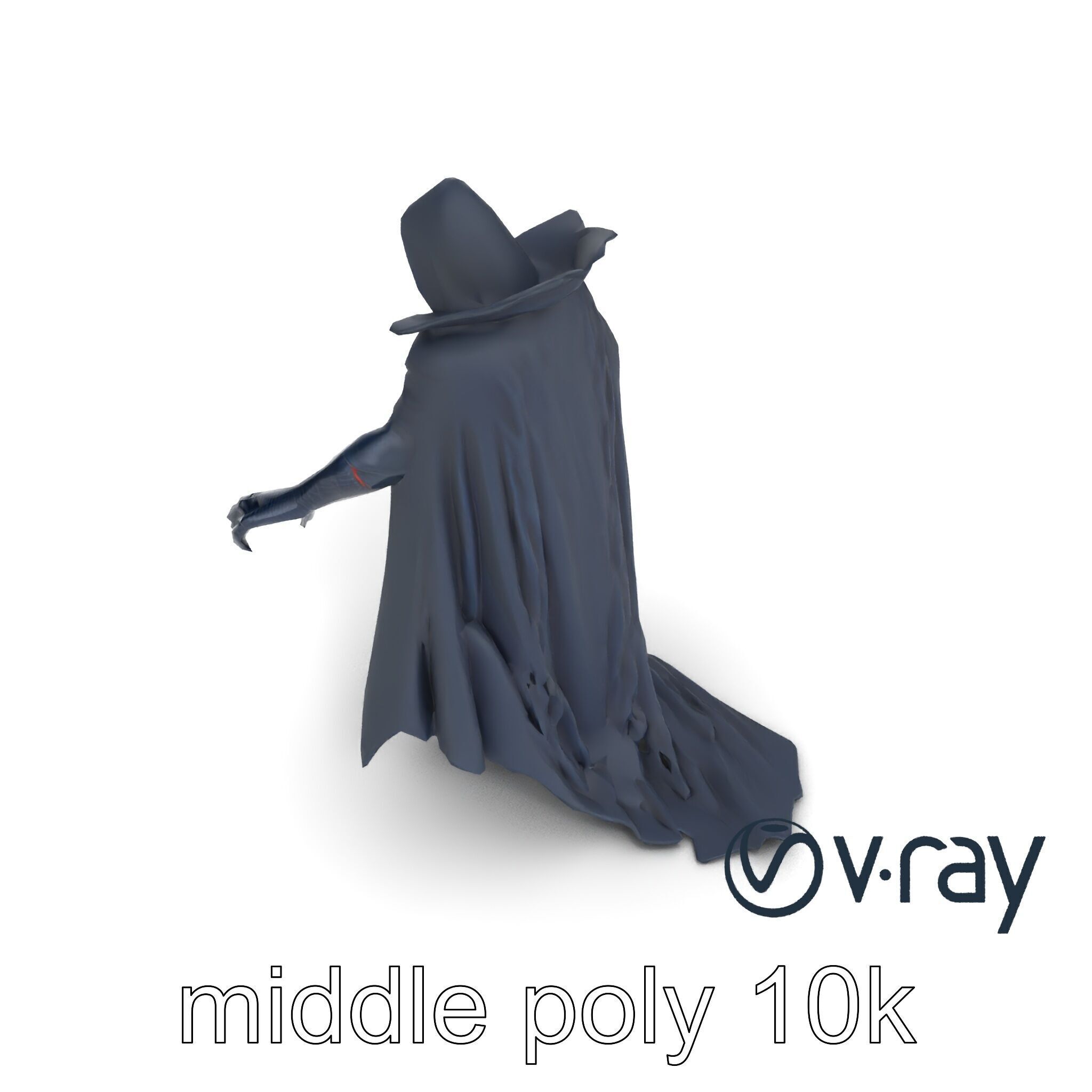 Menacing Vampire Character Model Pack Low-poly 3D model_10