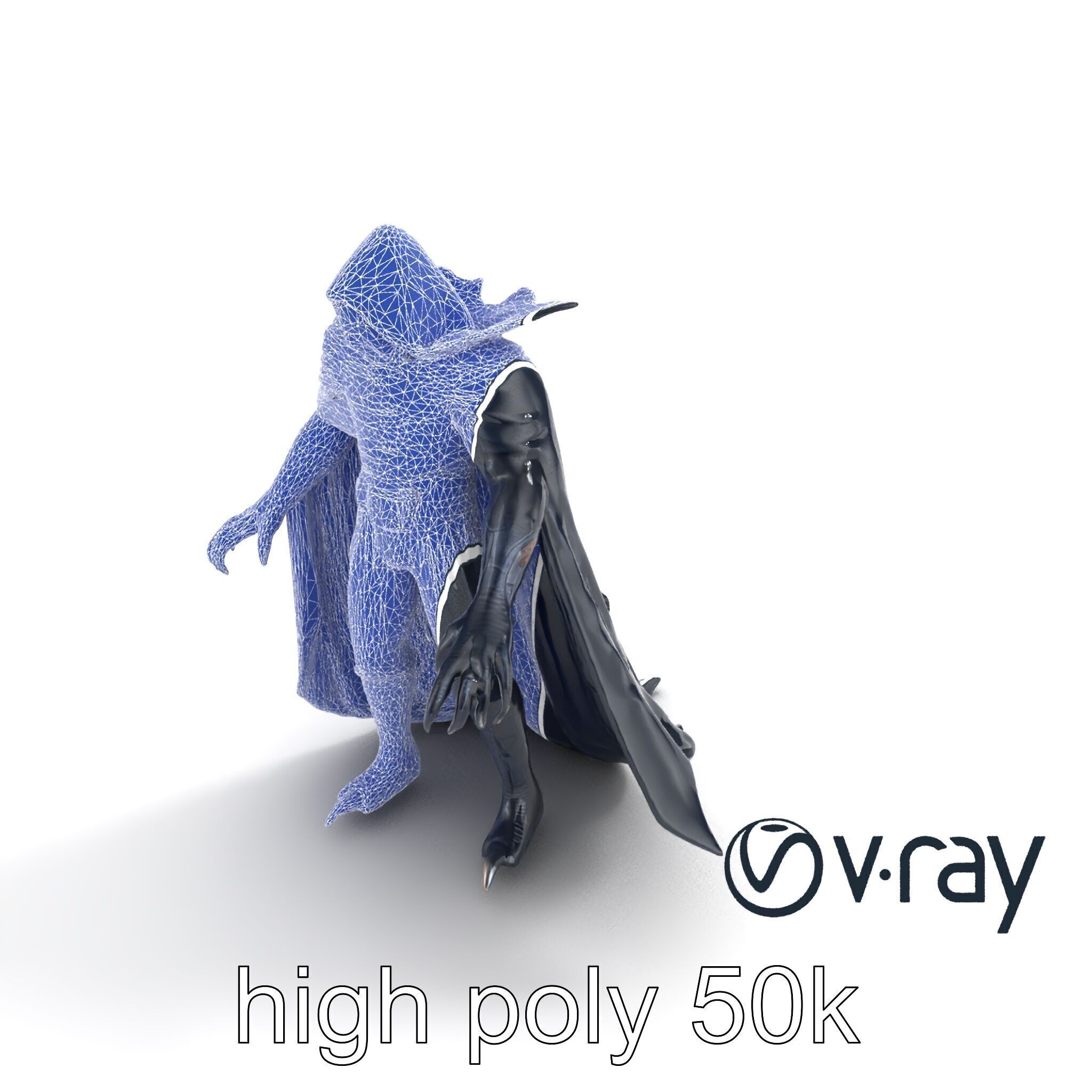 Menacing Vampire Character Model Pack Low-poly 3D model_16