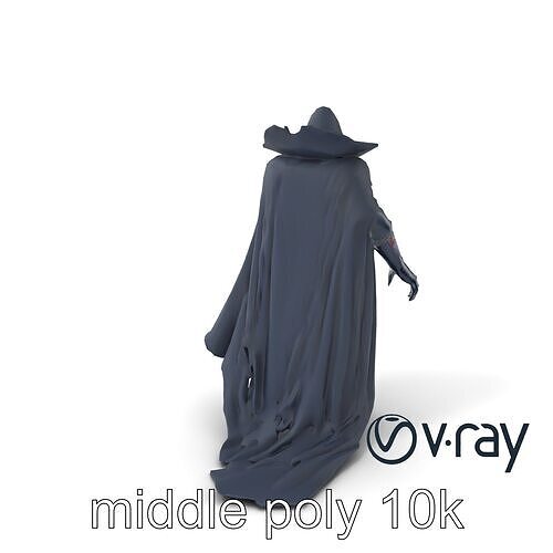 Menacing Vampire Character Model Pack Low-poly 3D model