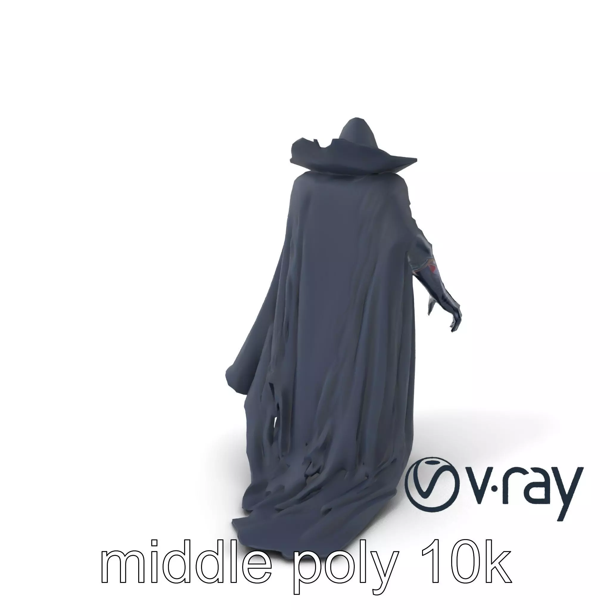 Menacing Vampire Character Model Pack Low-poly 3D model_0