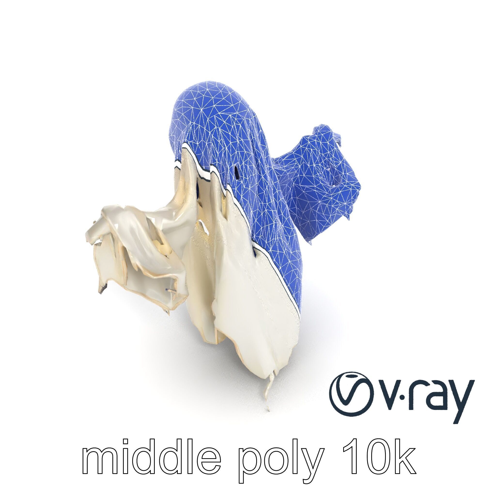 Ethereal Ghost Figure with Glowing Outline Model Pack Low-poly 3D model_29