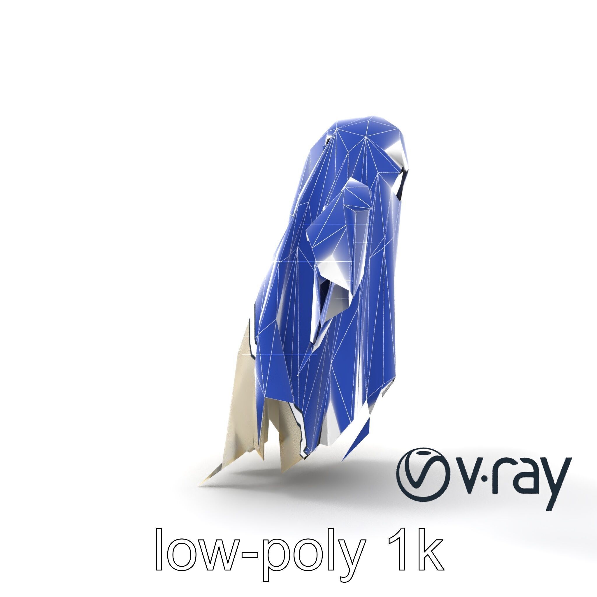 Ethereal Ghost Figure with Glowing Outline Model Pack Low-poly 3D model_11