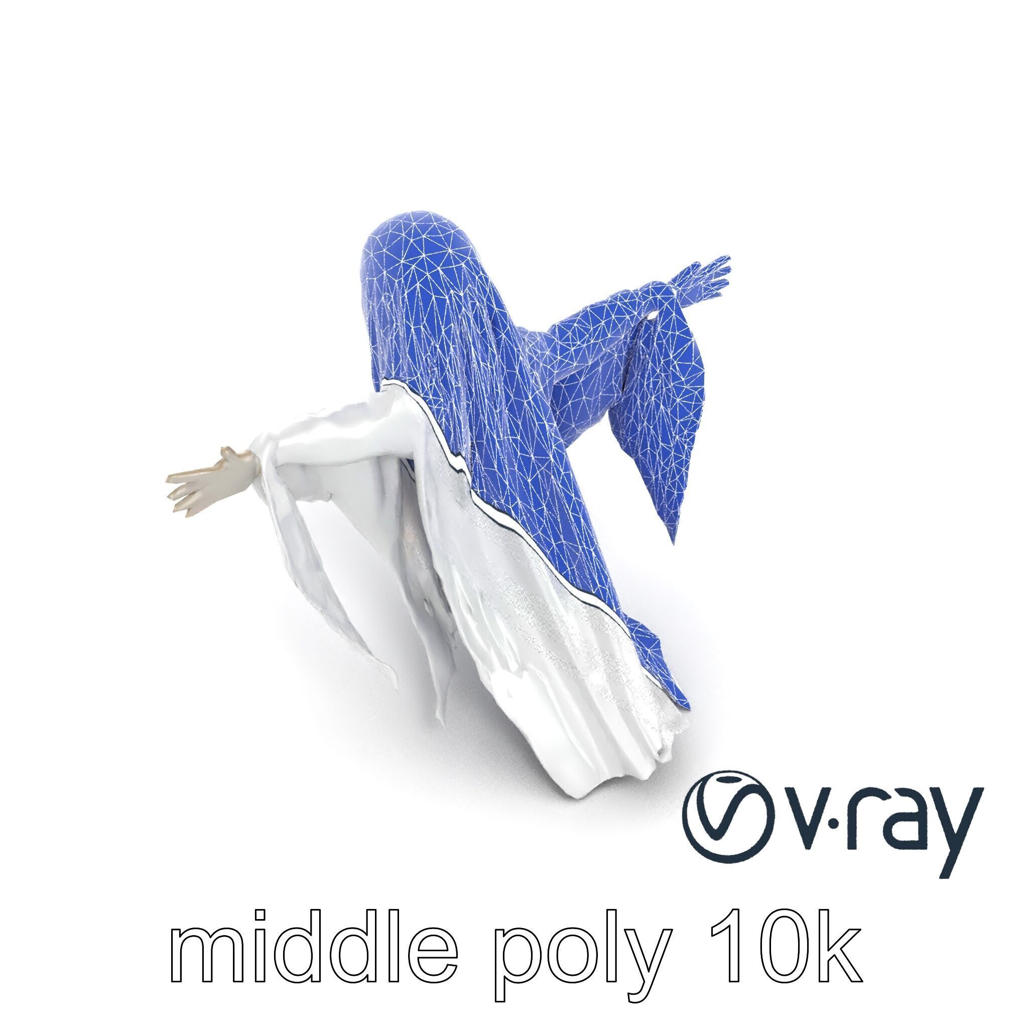 Ghostly Apparition Float 3D Model Pack Low-poly 3D model_20