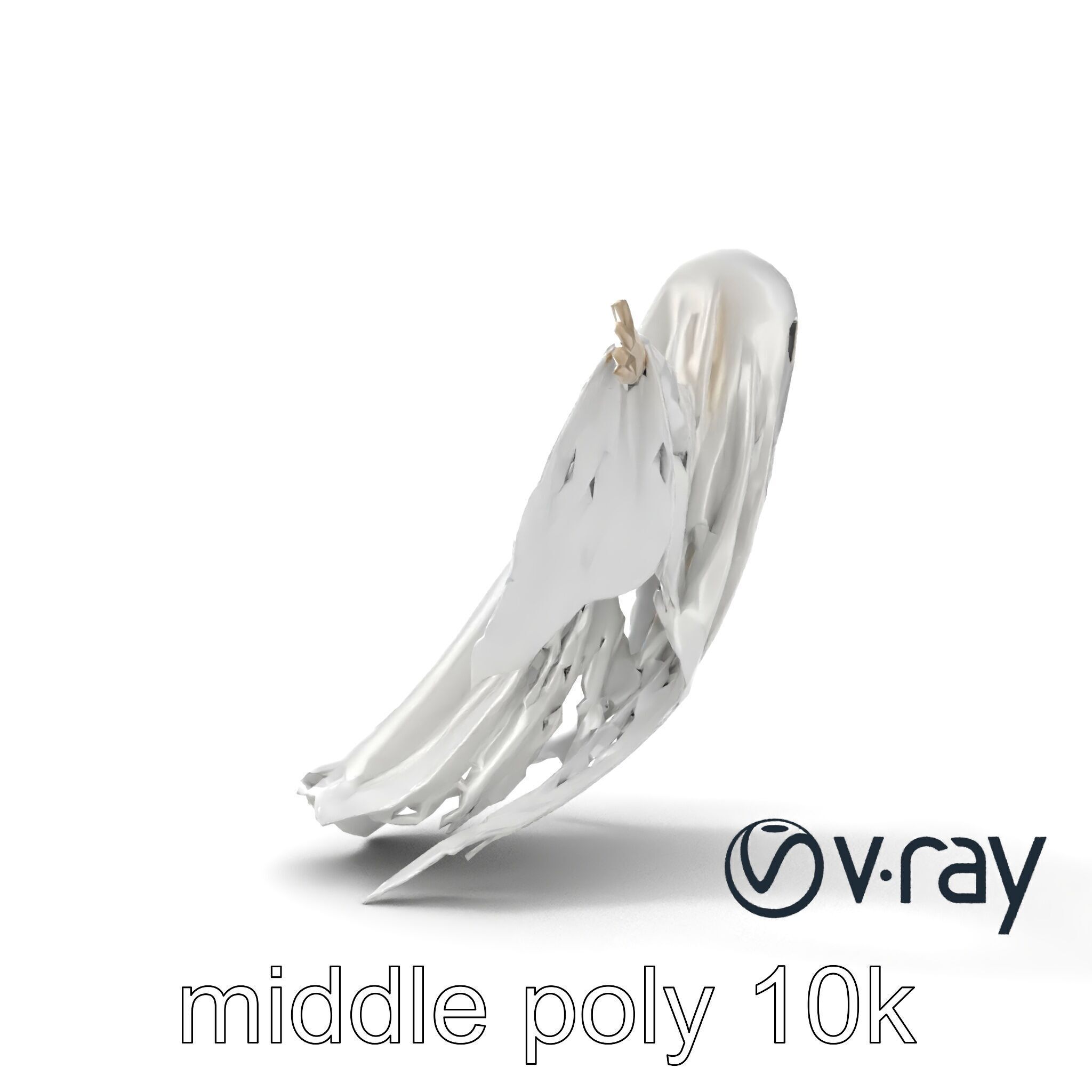 Ghostly Apparition Float 3D Model Pack Low-poly 3D model_12