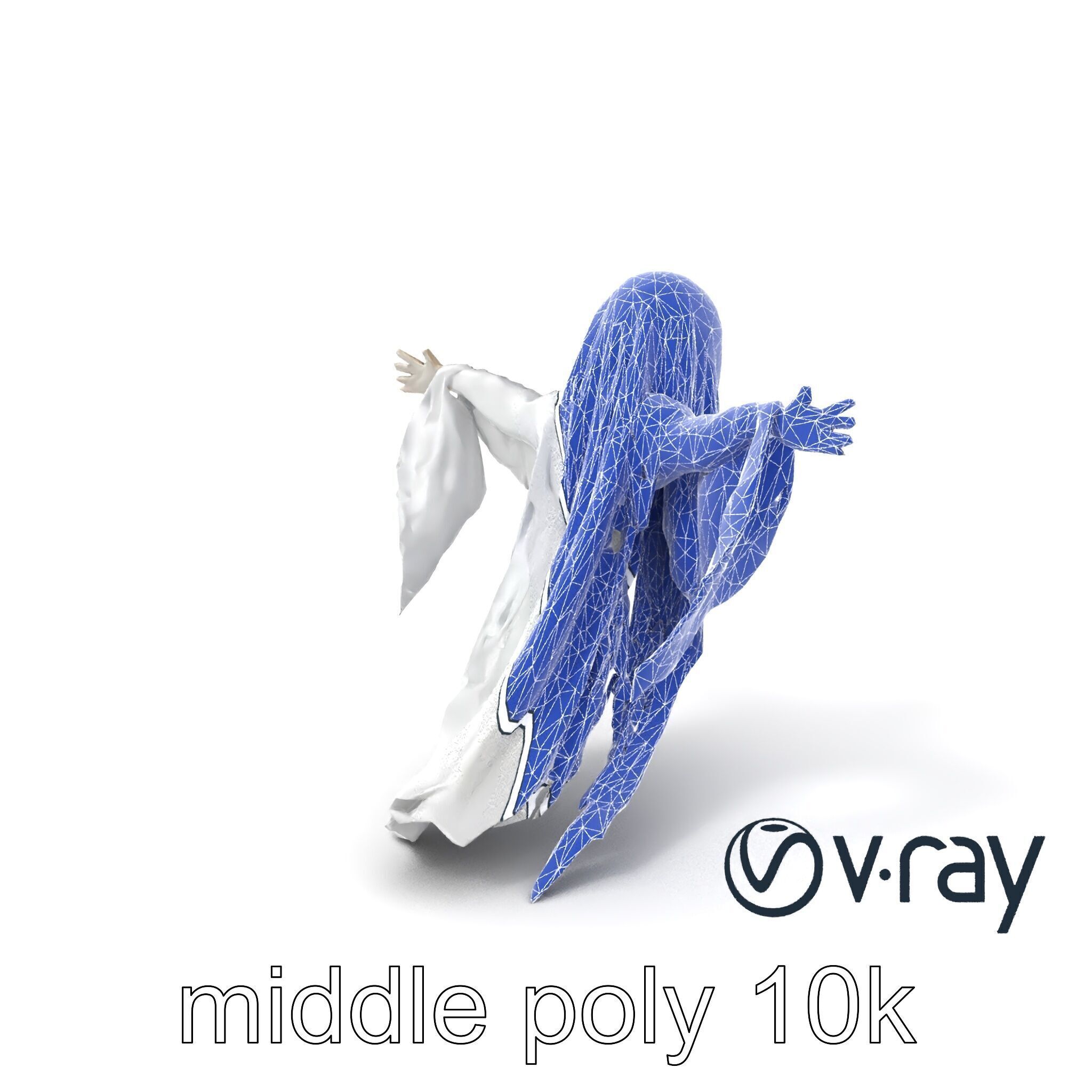 Ghostly Apparition Float 3D Model Pack Low-poly 3D model_10