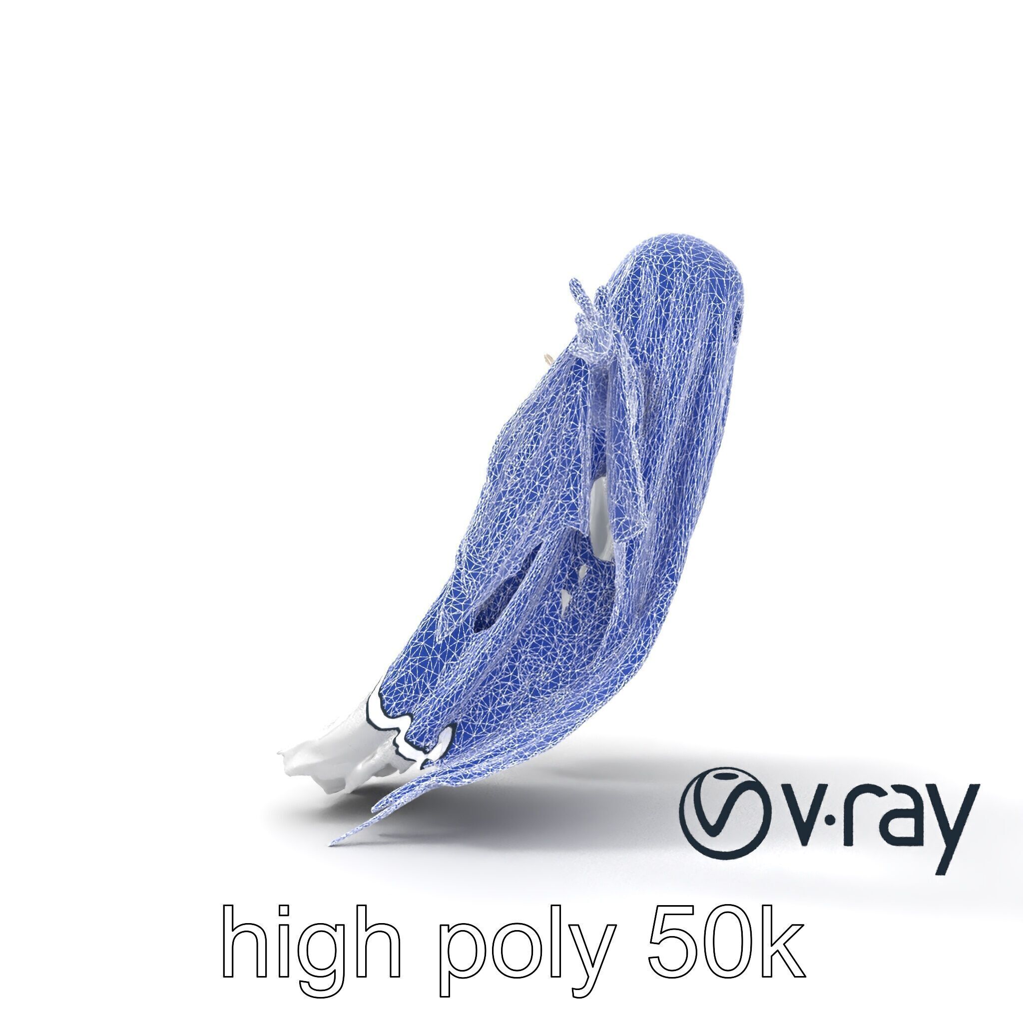 Ghostly Apparition Float 3D Model Pack Low-poly 3D model_22