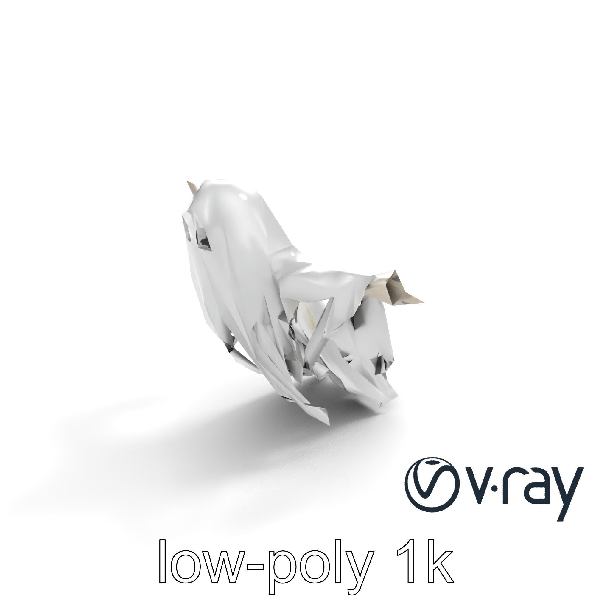 Ghostly Apparition Float 3D Model Pack Low-poly 3D model_5