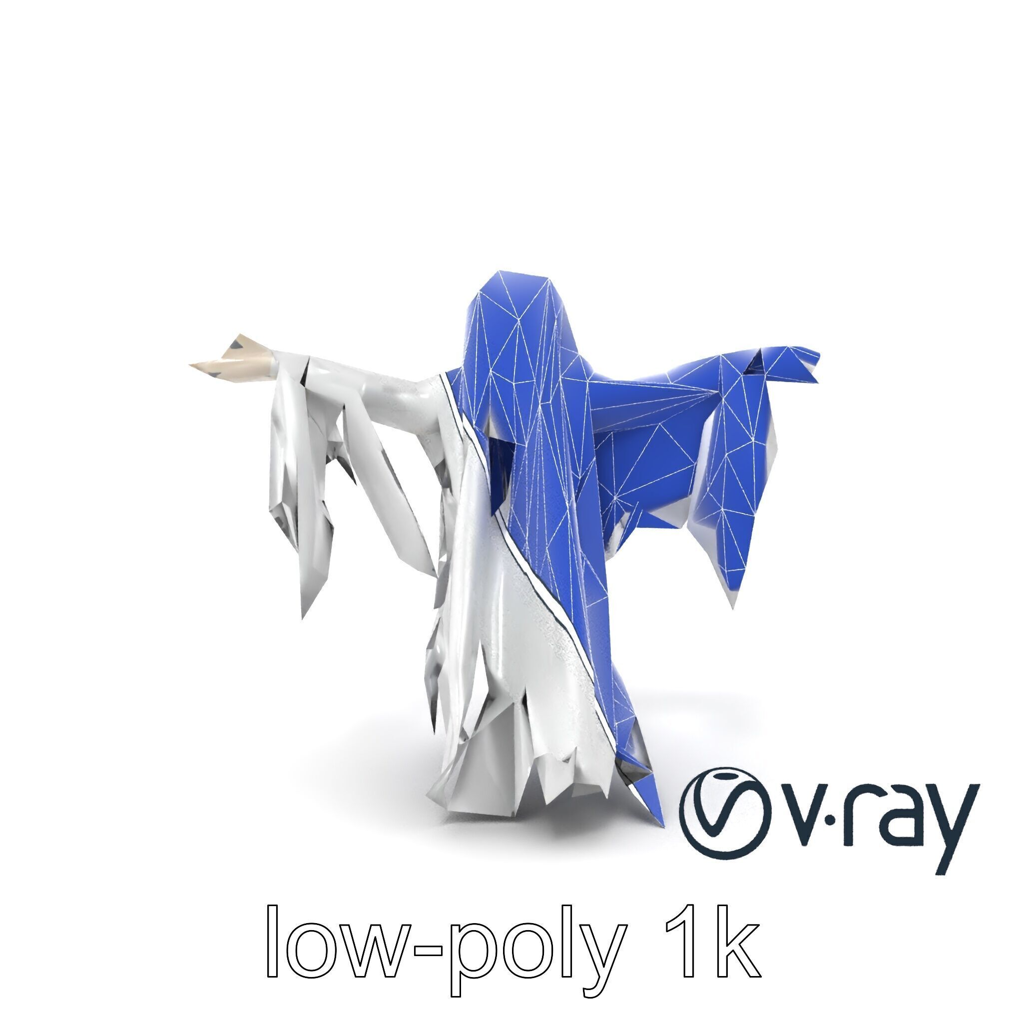 Ghostly Apparition Float 3D Model Pack Low-poly 3D model_19