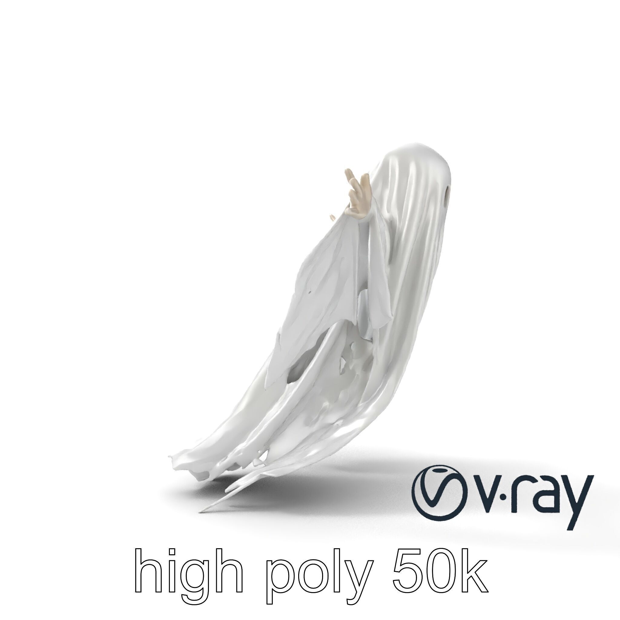 Ghostly Apparition Float 3D Model Pack Low-poly 3D model_17
