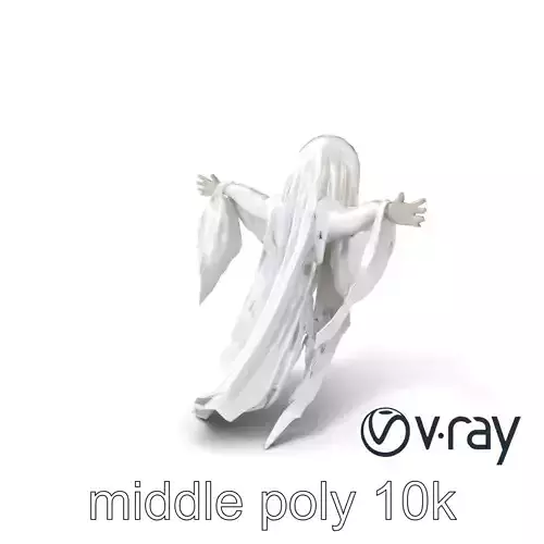 Ghostly Apparition Float 3D Model Pack Low-poly 3D model