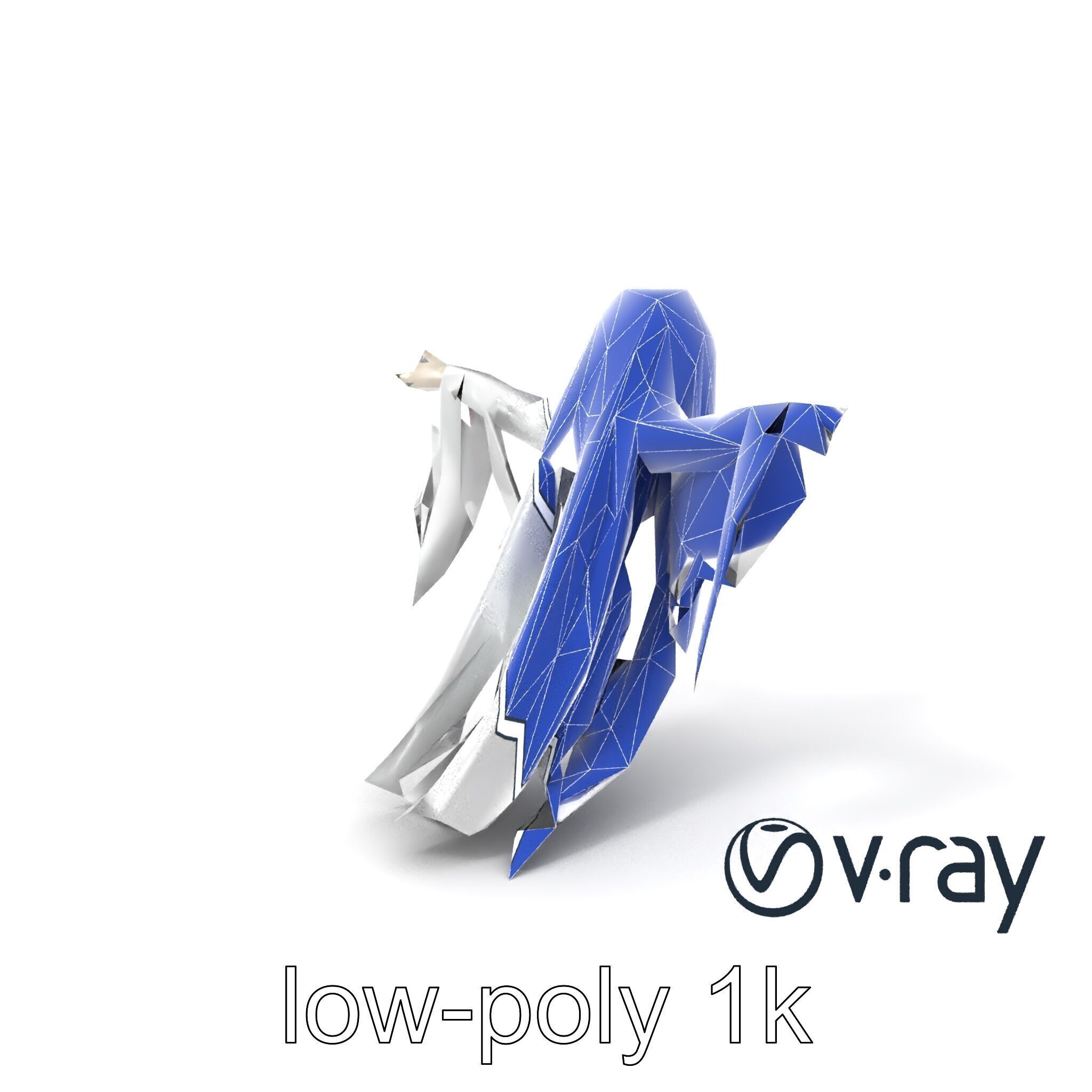 Ghostly Apparition Float 3D Model Pack Low-poly 3D model_31