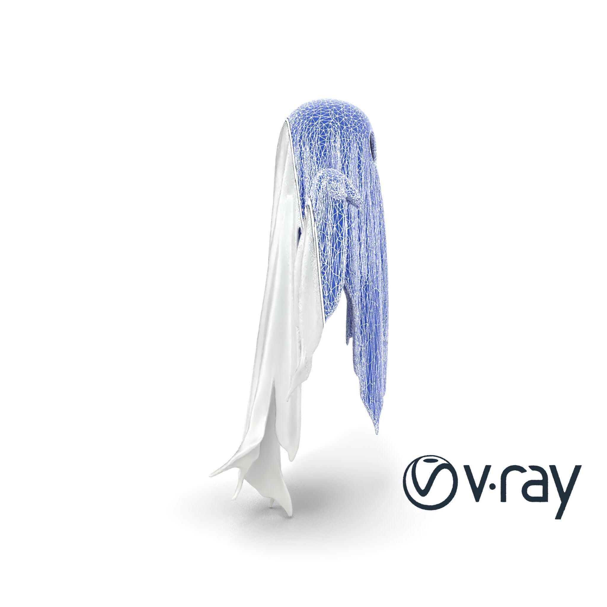 Translucent Ghost Character model pack Low-poly 3D model_22