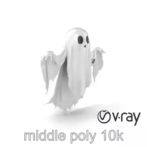 Translucent Ghost Character model pack Low-poly 3D model