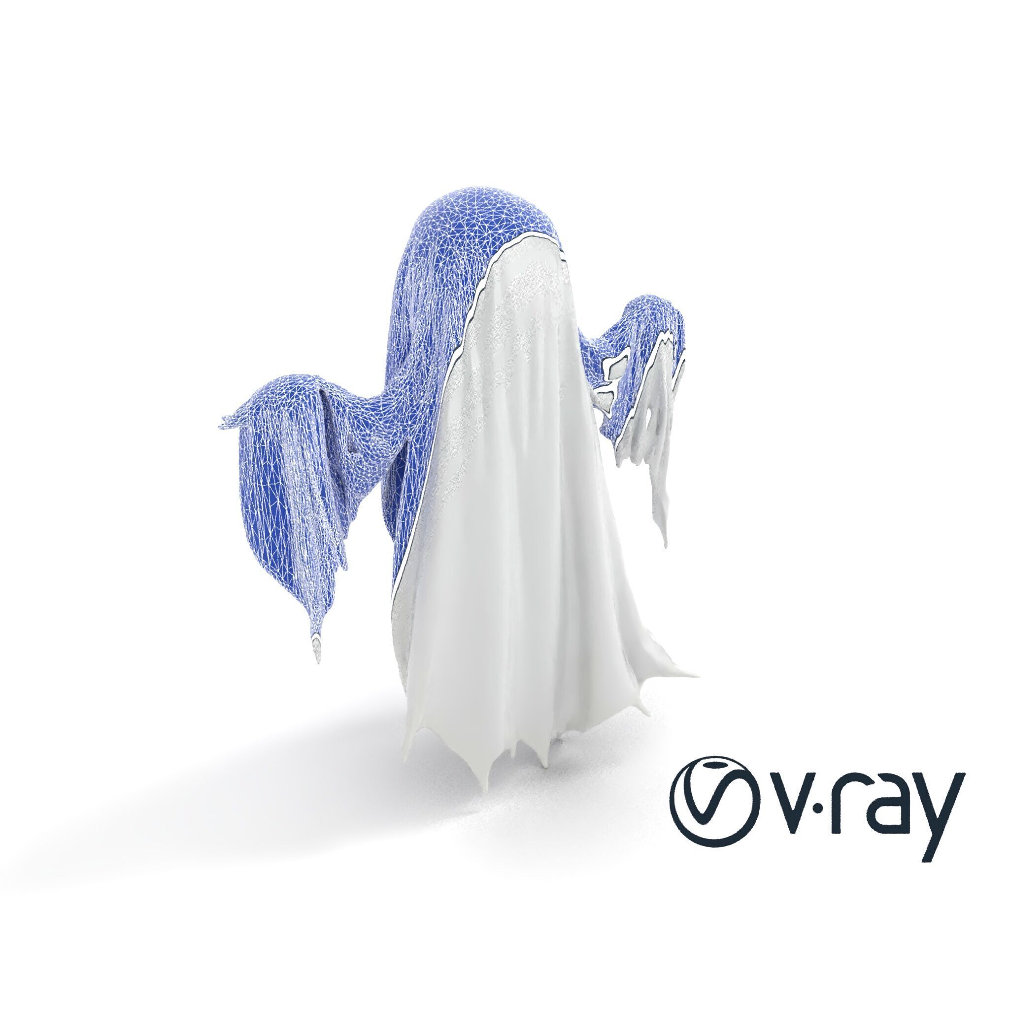 Translucent Ghost Character model pack Low-poly 3D model_27