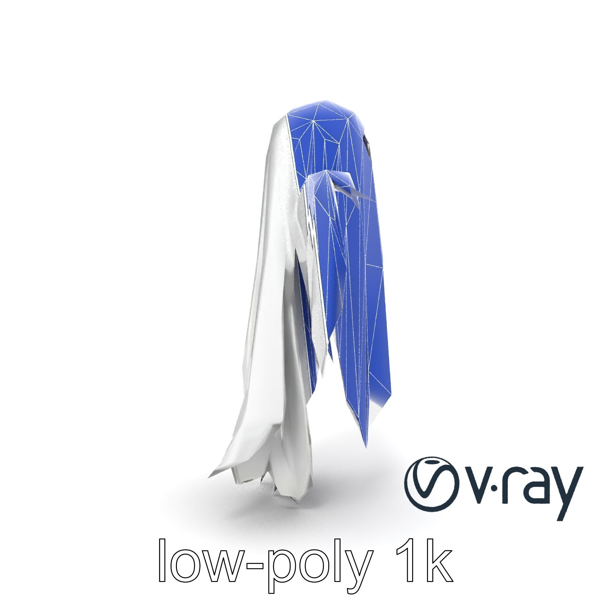Translucent Ghost Character model pack Low-poly 3D model_24