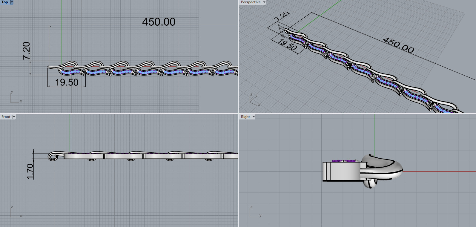 Chain 75107 3D print model_8