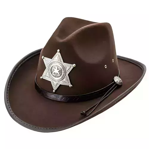 Classic Sheriff Hat  Iconic Western Lawman Headgear