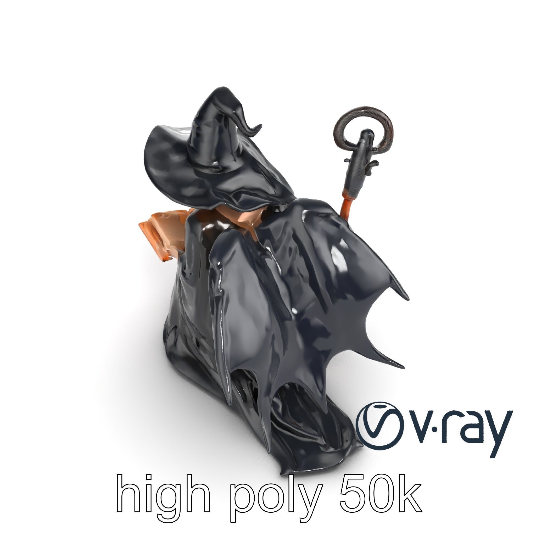 Mystical Witch Character model pack Low-poly 3D model_19
