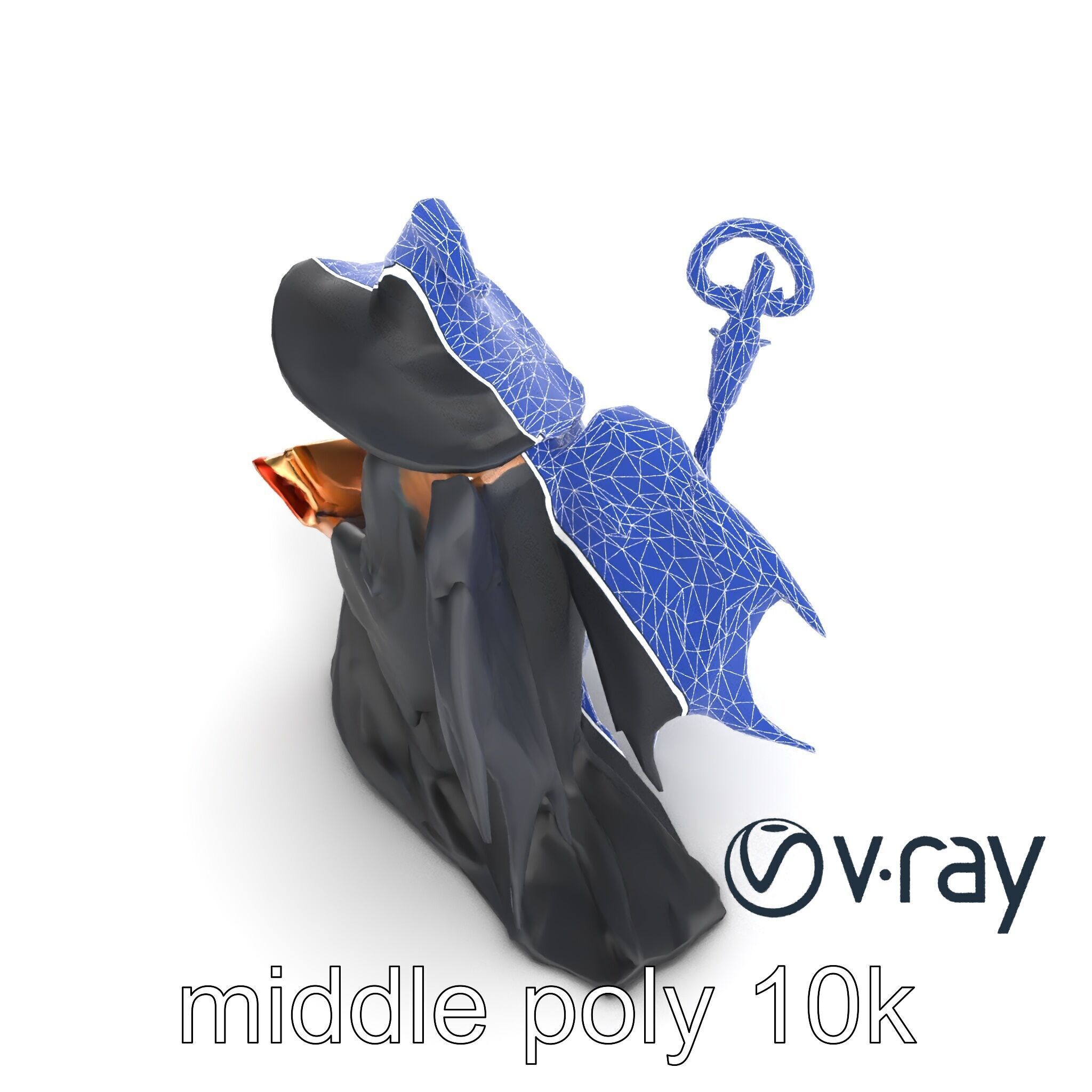 Mystical Witch Character model pack Low-poly 3D model_29