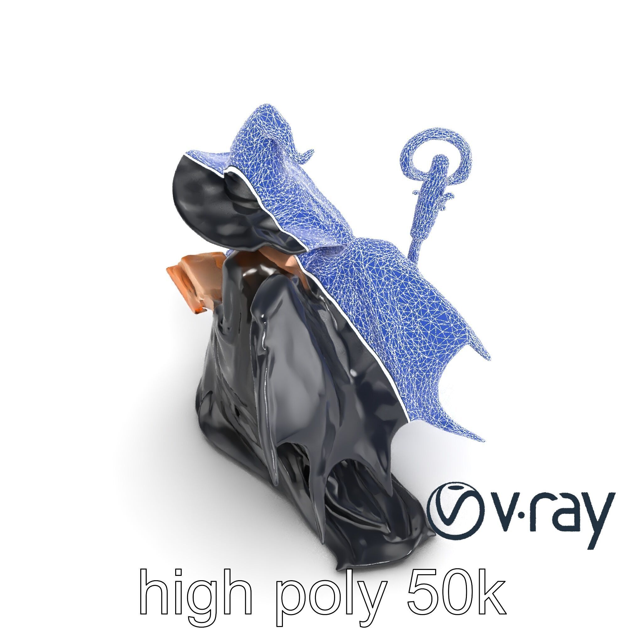 Mystical Witch Character model pack Low-poly 3D model_26