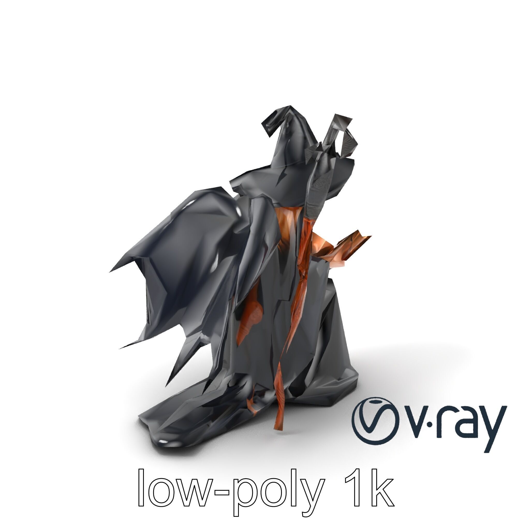 Mystical Witch Character model pack Low-poly 3D model_2