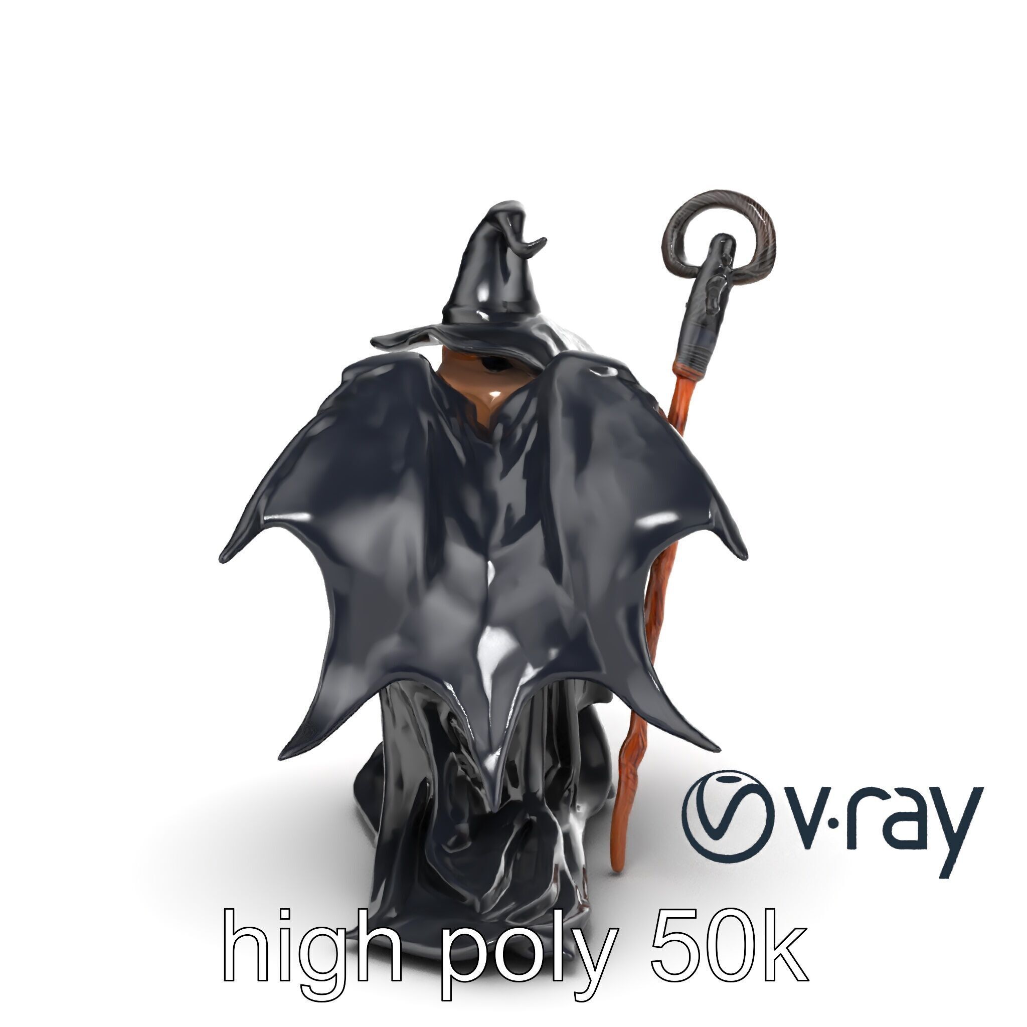 Mystical Witch Character model pack Low-poly 3D model_16