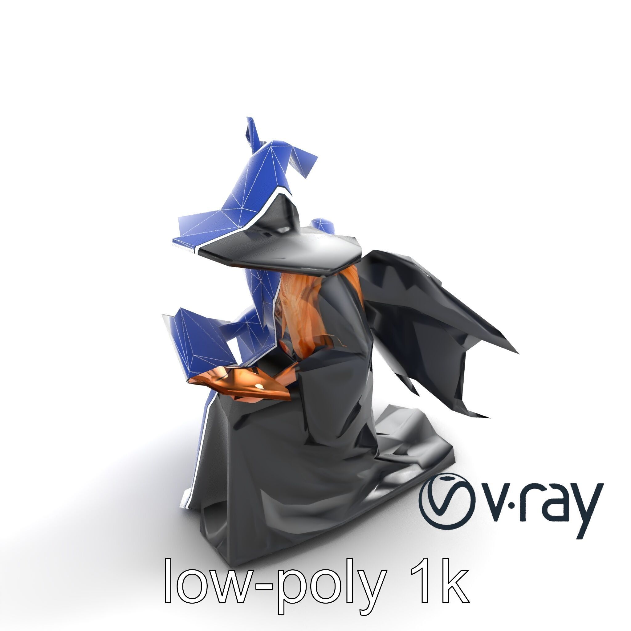 Mystical Witch Character model pack Low-poly 3D model_27