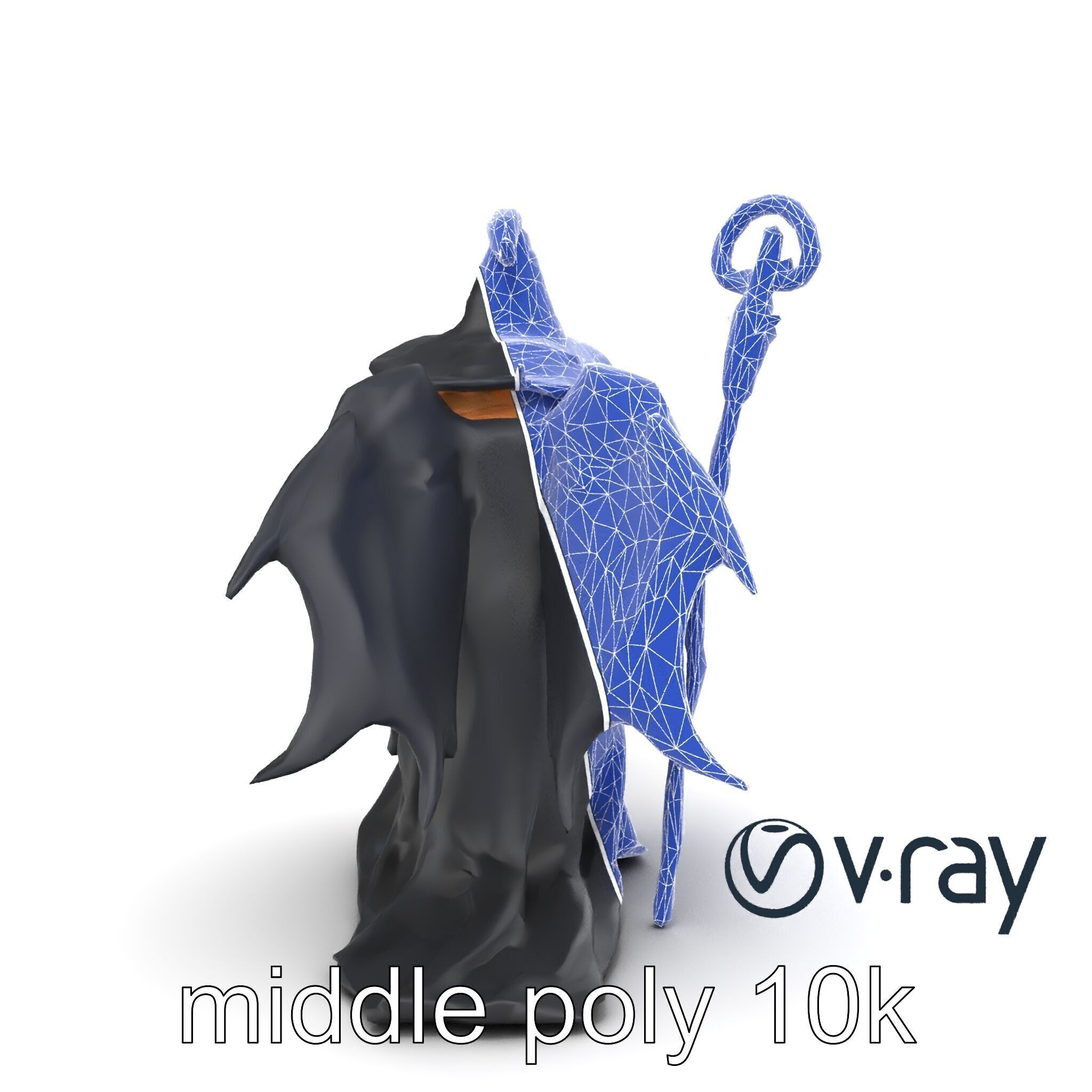 Mystical Witch Character model pack Low-poly 3D model_31