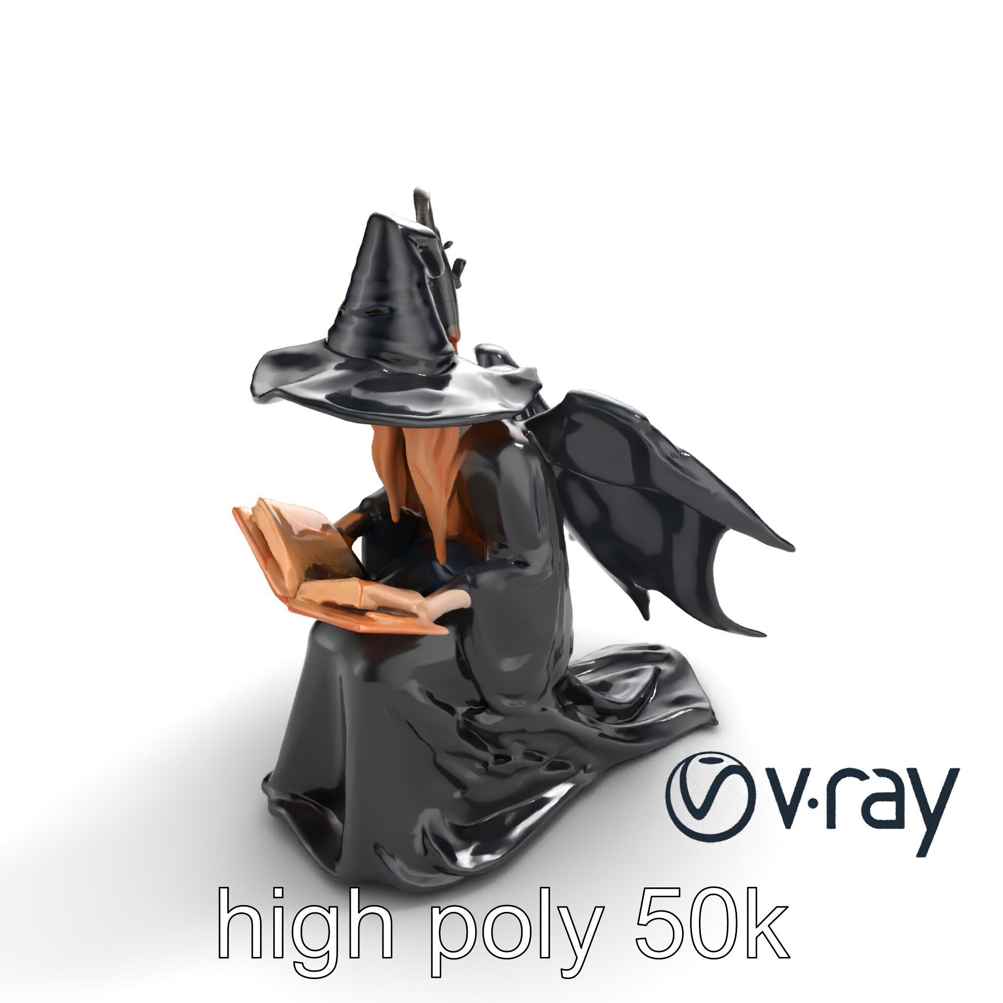 Mystical Witch Character model pack Low-poly 3D model_20