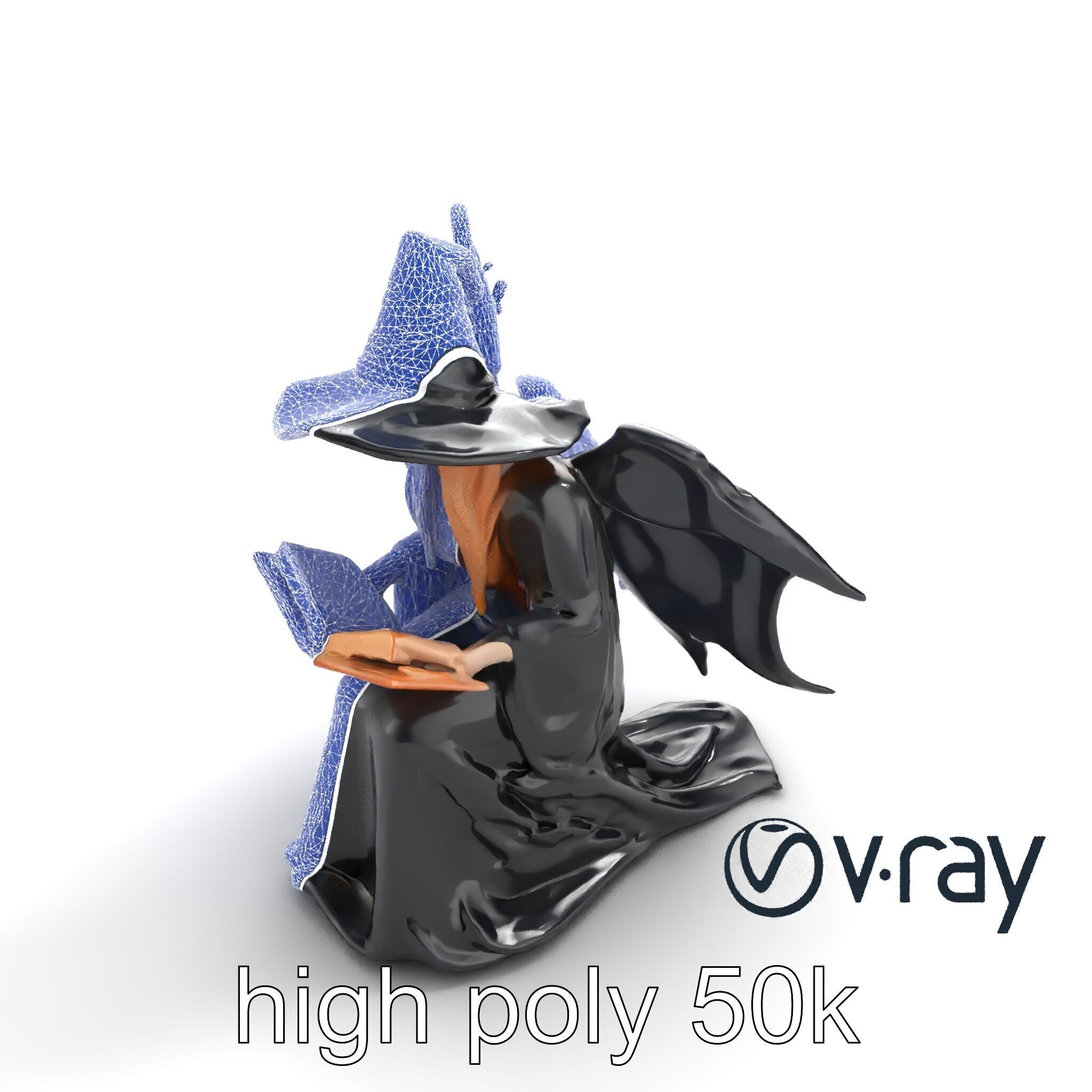 Mystical Witch Character model pack Low-poly 3D model_11