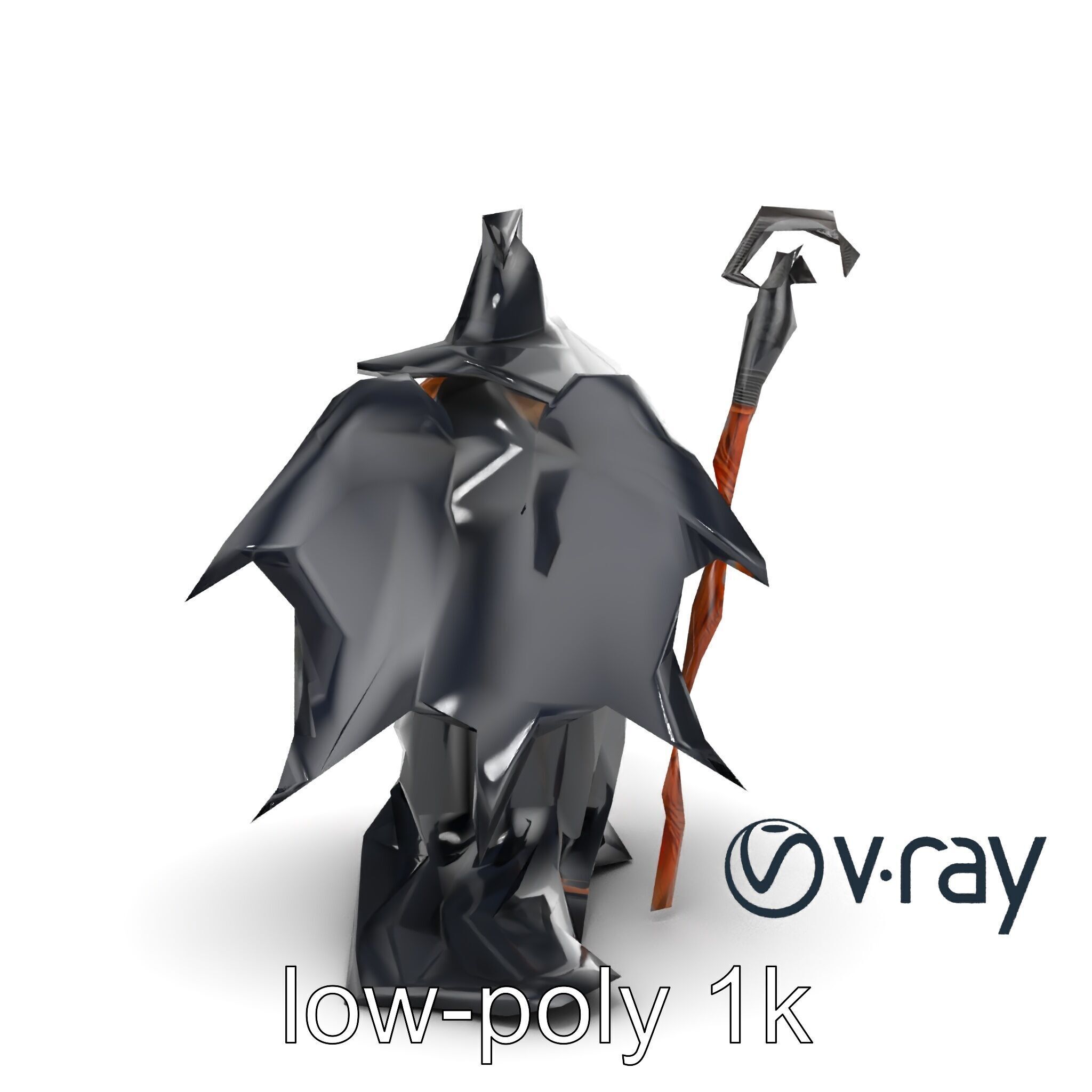 Mystical Witch Character model pack Low-poly 3D model_13