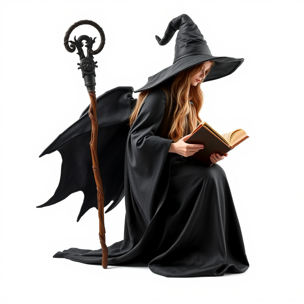 Mystical Witch Character model pack Low-poly 3D model_3