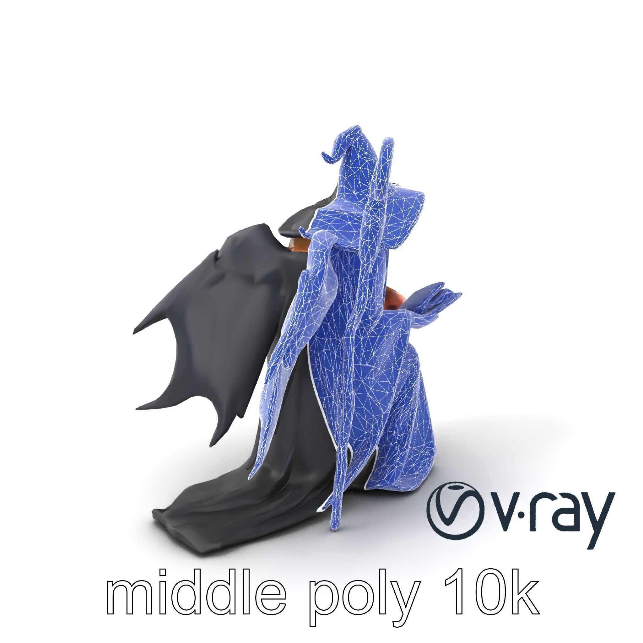 Mystical Witch Character model pack Low-poly 3D model_23
