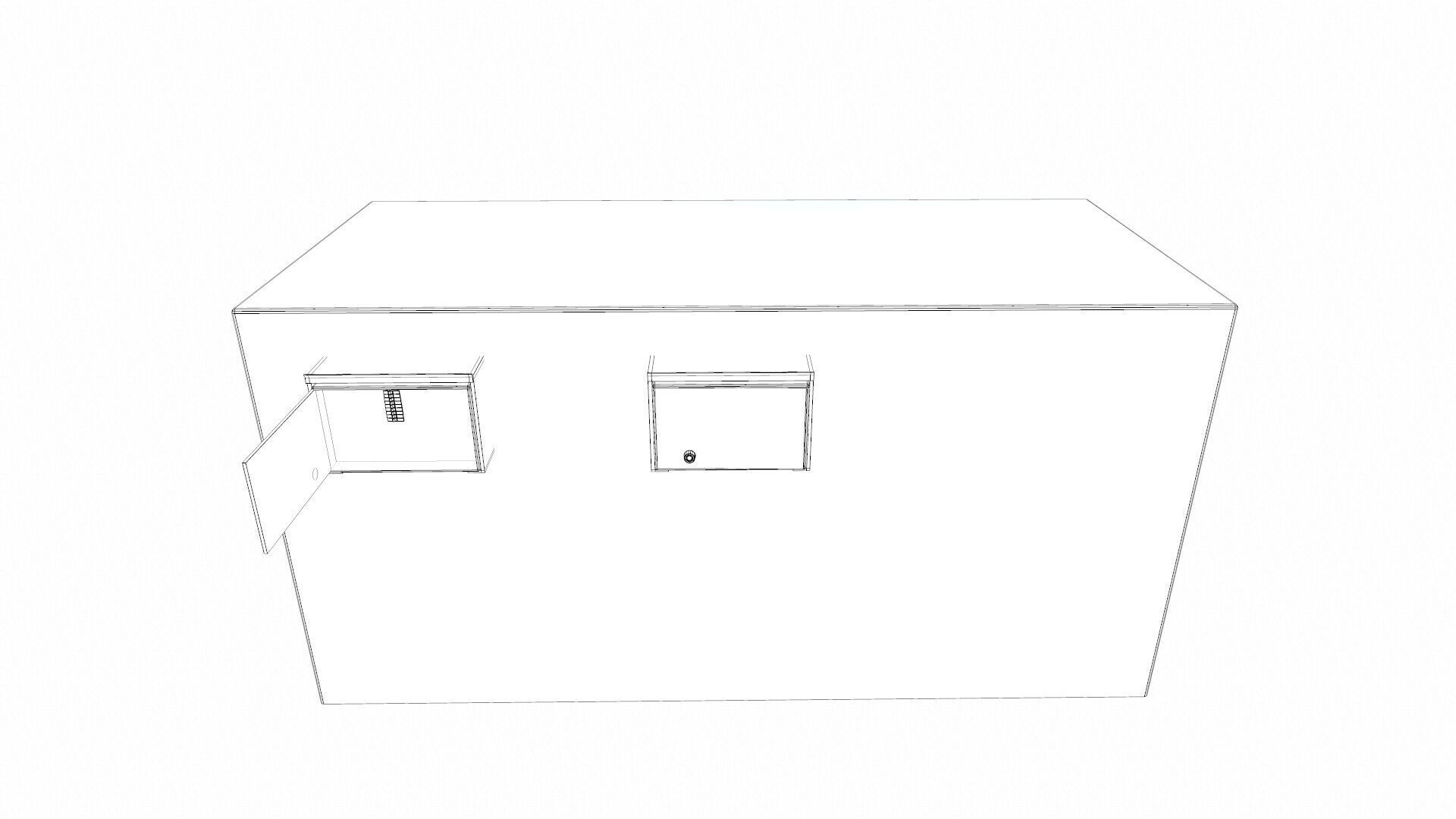 Electric Panel Low-poly 3D model_8