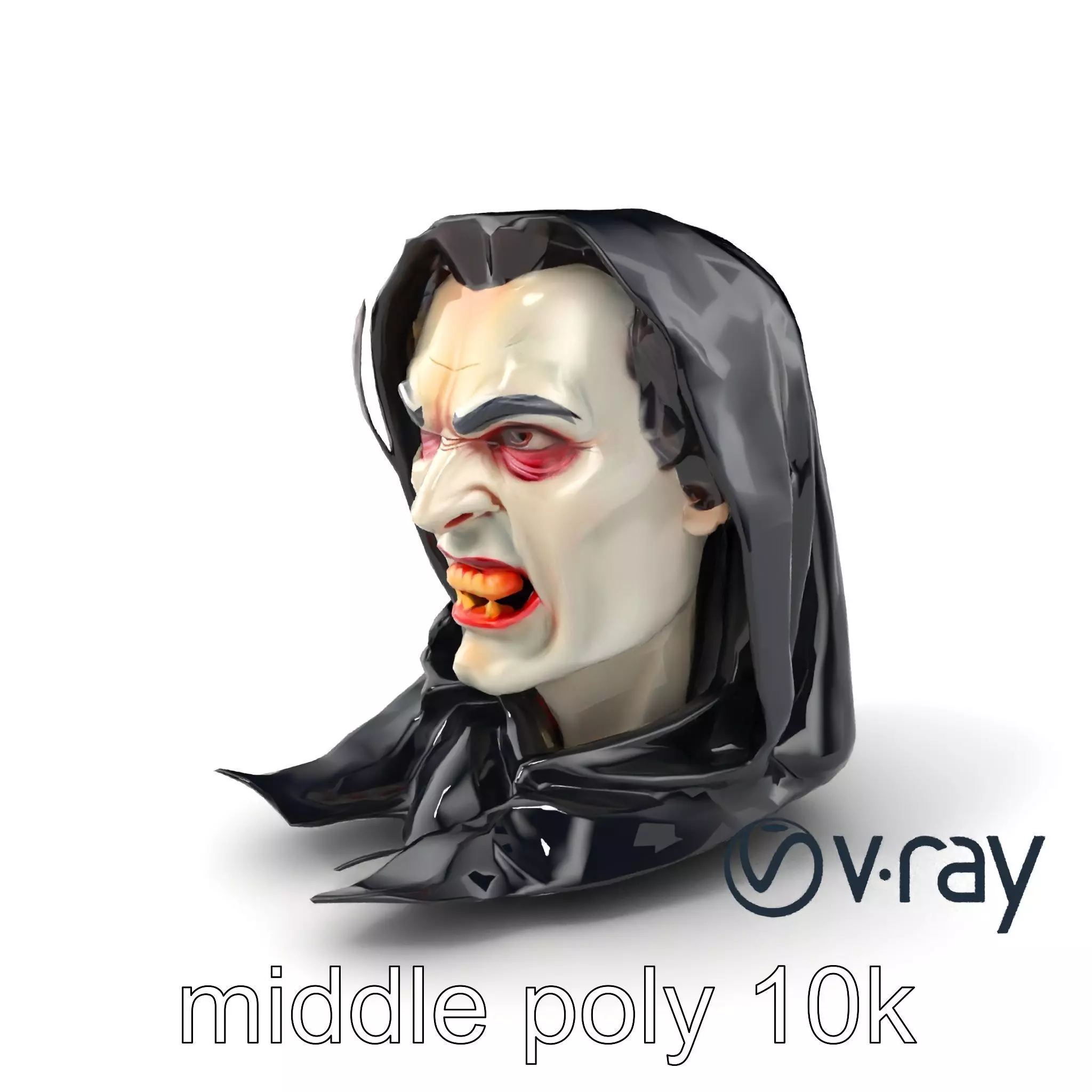 Vampire Gothic Horror Character model pack Low-poly 3D model_0