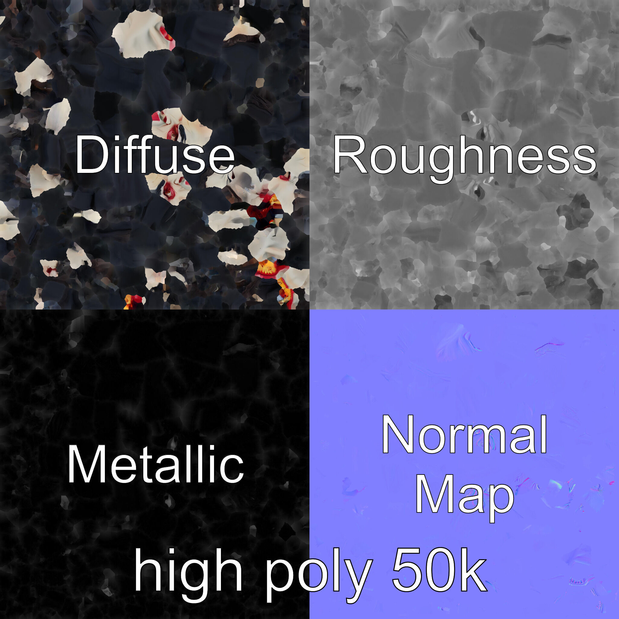 Vampire Gothic Horror Character model pack Low-poly 3D model_1